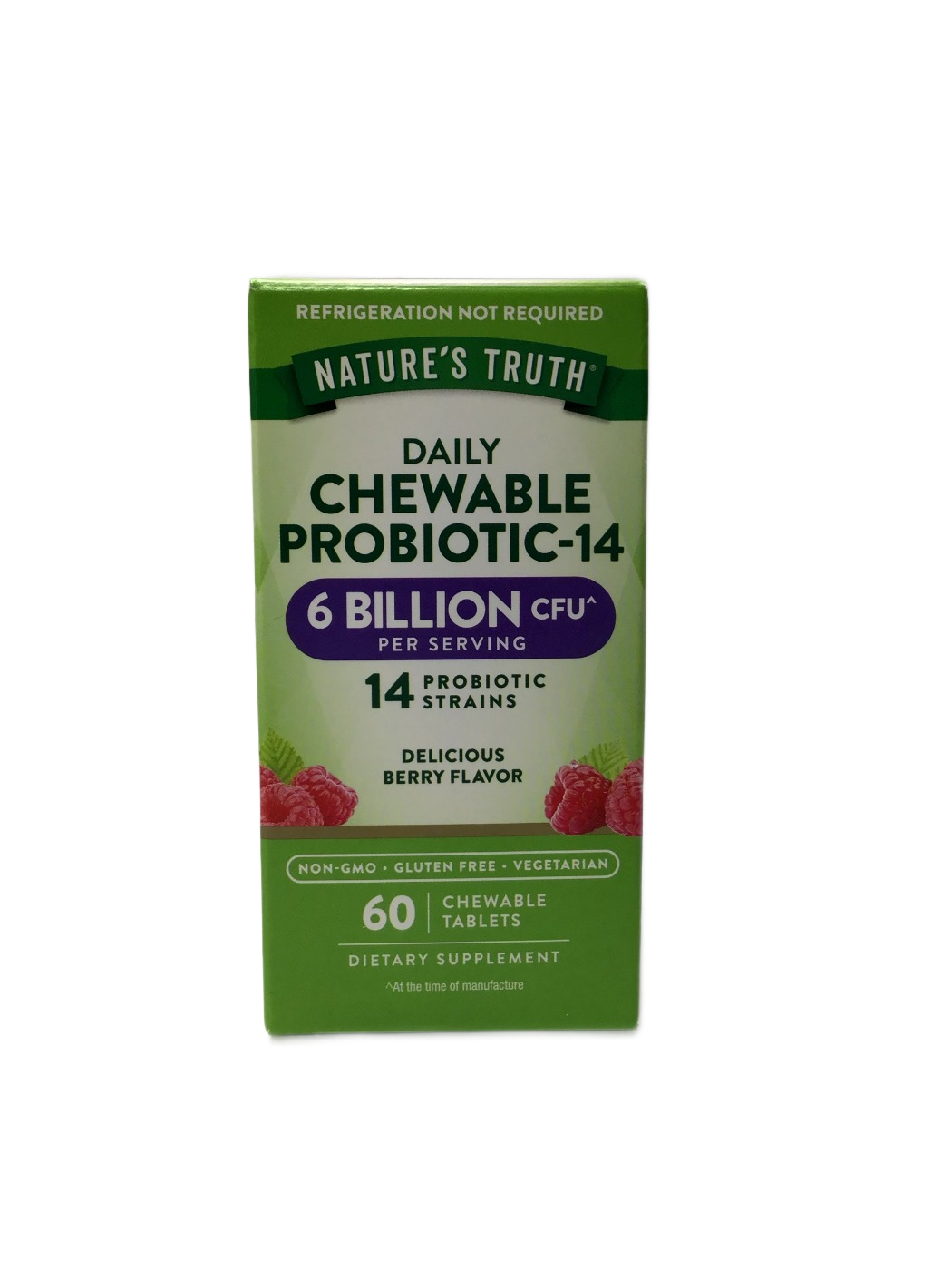 Nature's Truth Nature's Truth Daily Chewable Probiotic-14 6 Billion CFU Berry Flavor, 60 ct