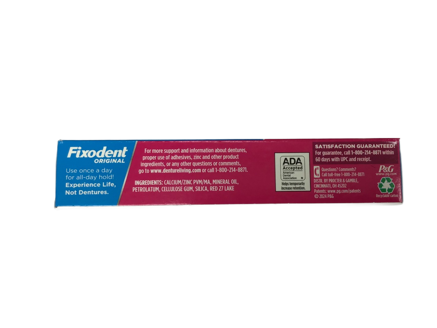 Fixodent Fixodent Complete Original Denture Adhesive Cream, 2.4 oz, photo 3