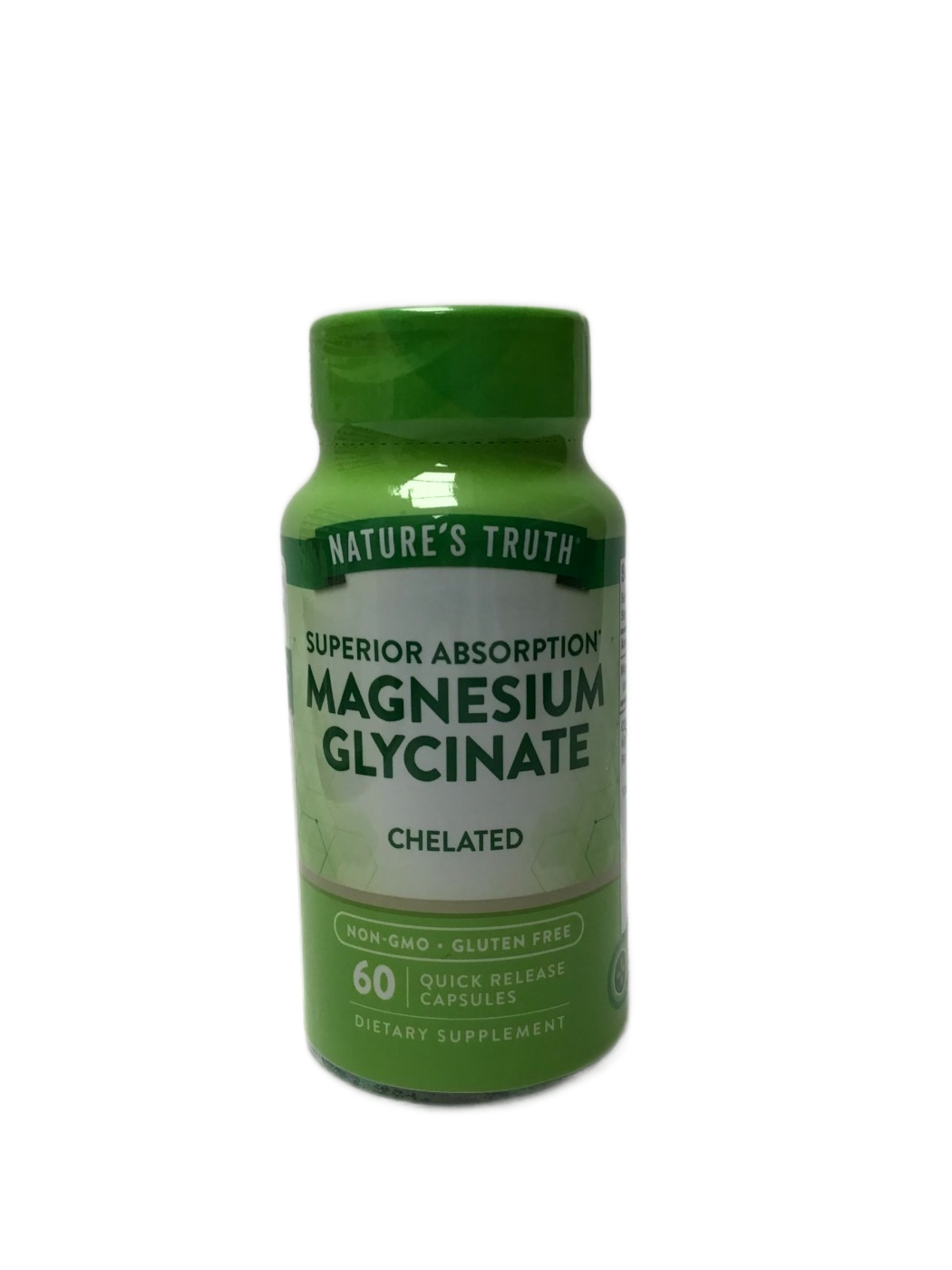 Nature's Truth Nature's Truth Superior Absorption Magnesium Glycinate Chelated Quick Release Capsules, 60 ct