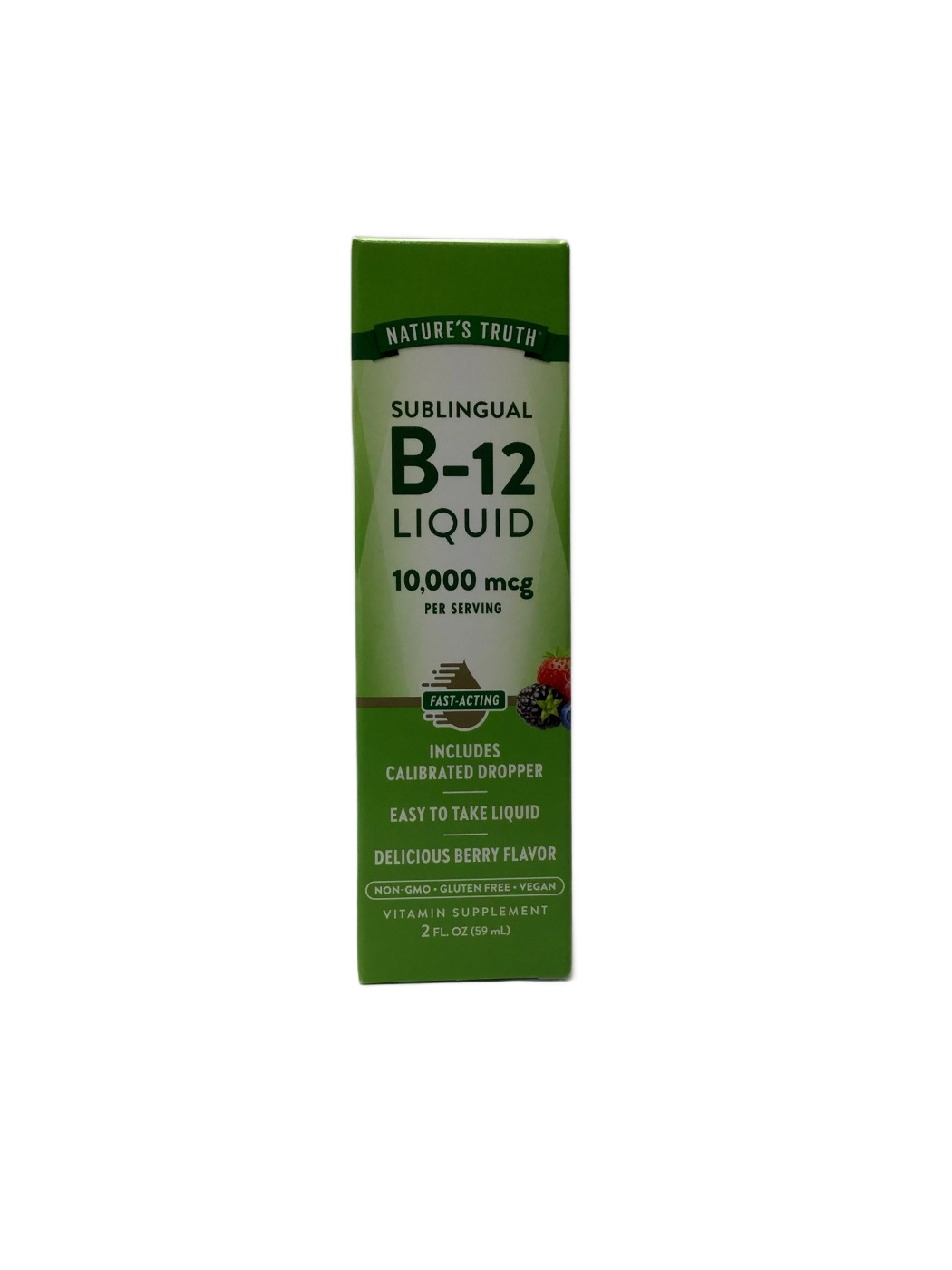 Nature's Truth Nature's Truth Sublingual B-12 Liquid 10,000 mcg Berry Flavor, 2 fl oz