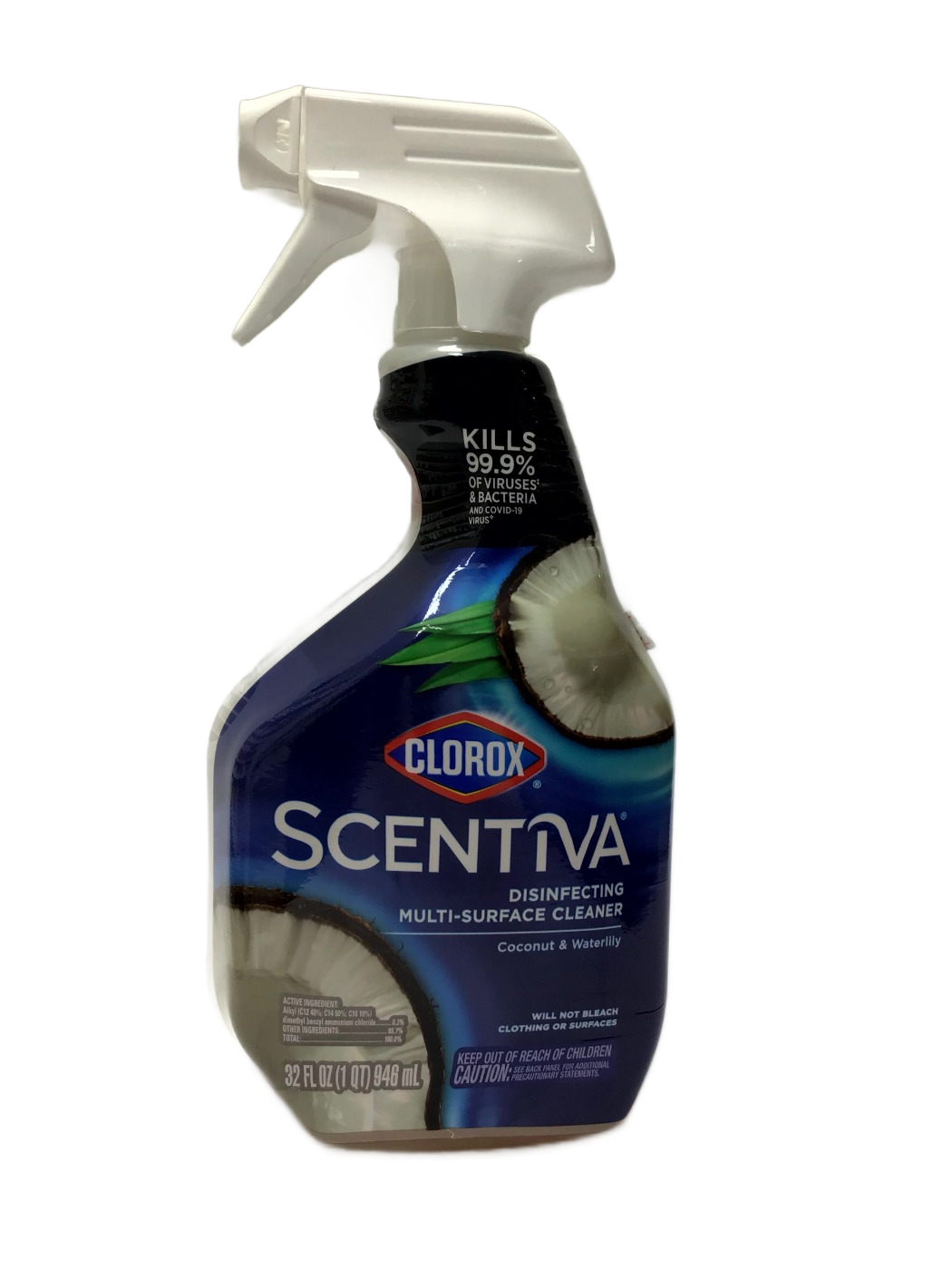 Clorox Clorox Scentiva Disinfecting Multi-Surface Cleaner, Coconut & Waterlily, 32 fl oz, photo 1