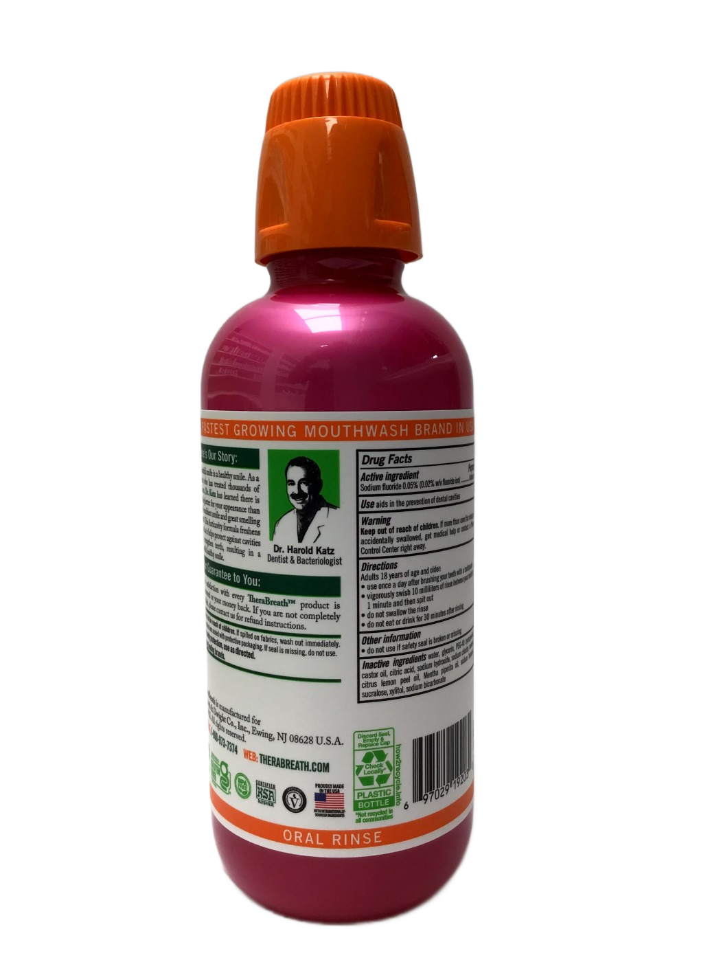 TheraBreath TheraBreath Anticavity Oral Rinse Sparkle Mint, photo 2