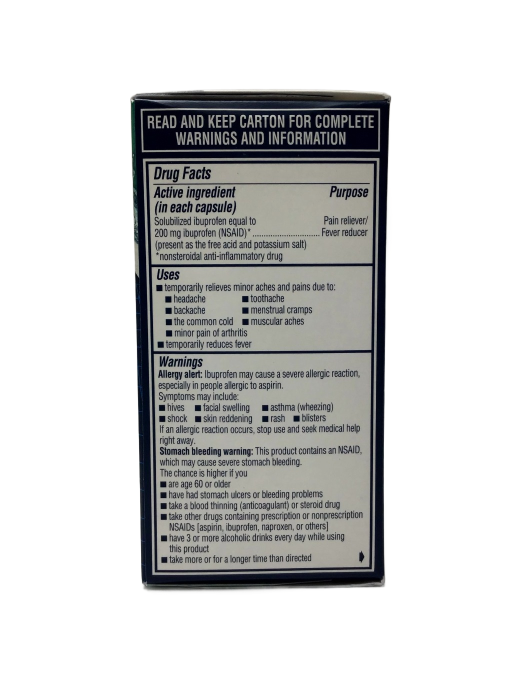 Advil Advil Liqui-Gels Solubilized Ibuprofen Capsules 200 mg, Pain Reliever/Fever Reducer (NSAID), 40 ct, photo 4