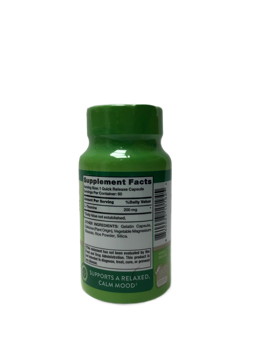 Nature's Truth Nature's Truth Double Strength L-Theanine 200 mg Quick Release Capsules, 60 ct