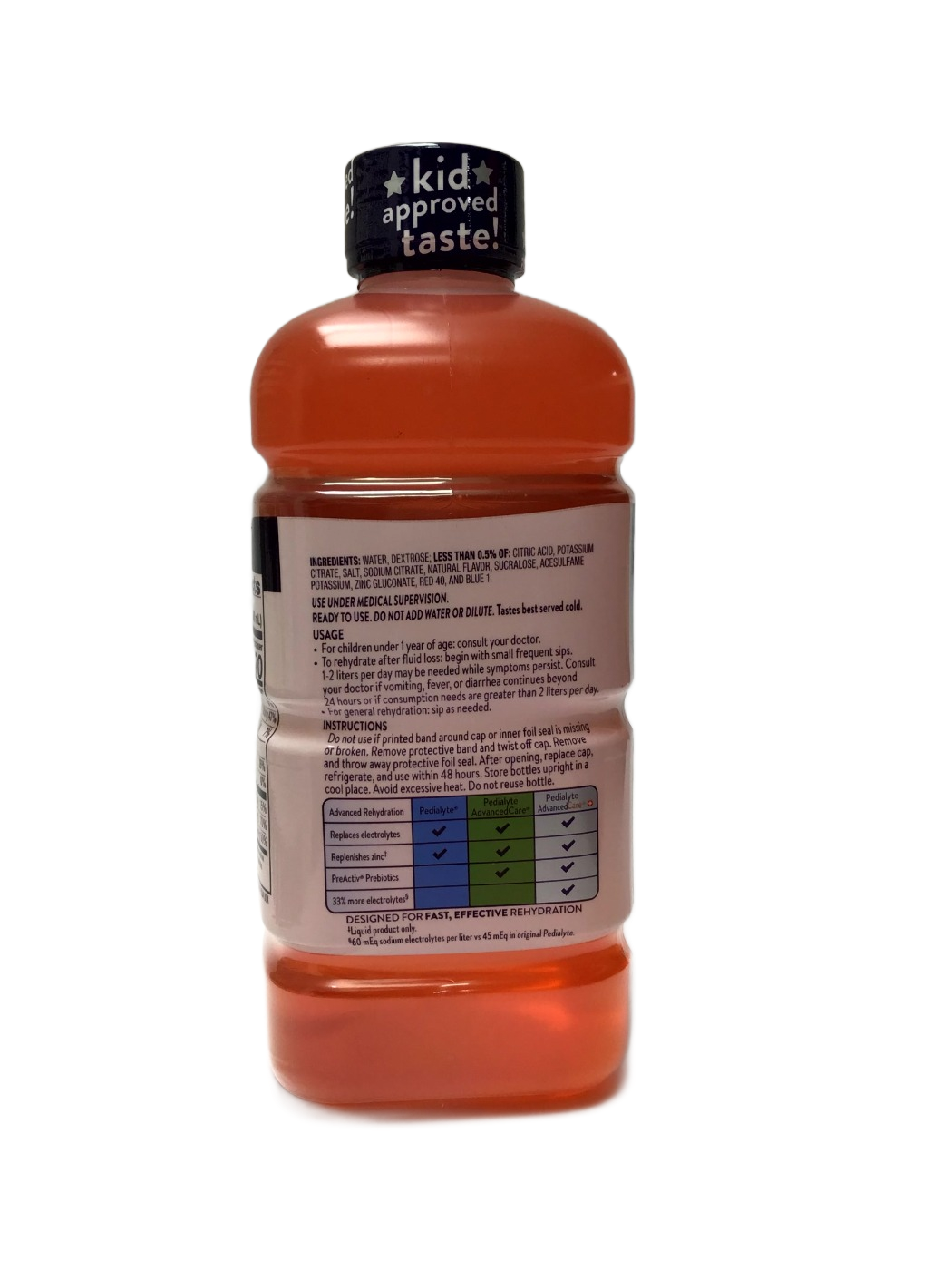 Pedialyte Pedialyte Electrolyte Solution, Strawberry, 33.8 fl oz, photo 4