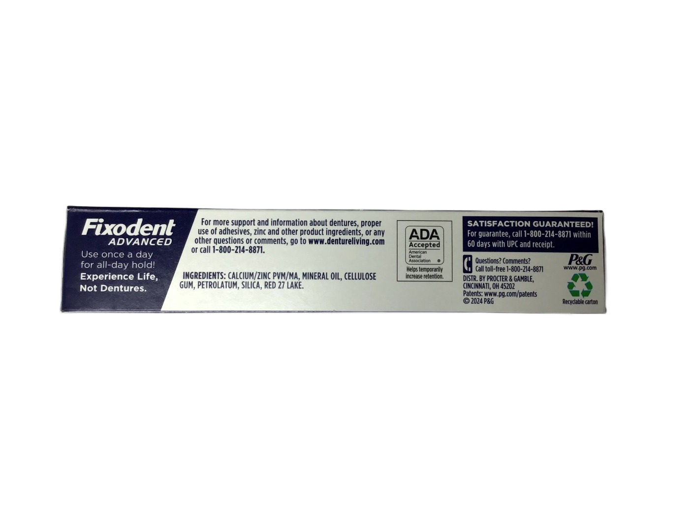 Fixodent Fixodent Advanced Complete Max Hold Denture Adhesive Cream, 2.2 oz, photo 2