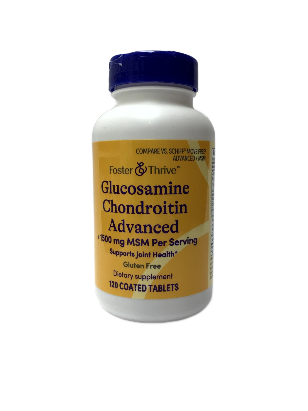 Foster & Thrive Foster & Thrive Glucosamine Chondroitin Advanced + 1500 mg MSM Per Serving, 120 ct