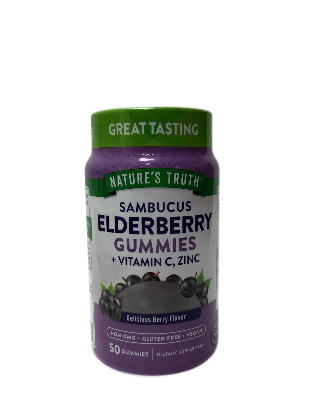 Nature's Truth Nature's Truth Sambucus Elderberry Gummies + Vitamin C, Zinc, Delicious Berry Flavor, 50 ct