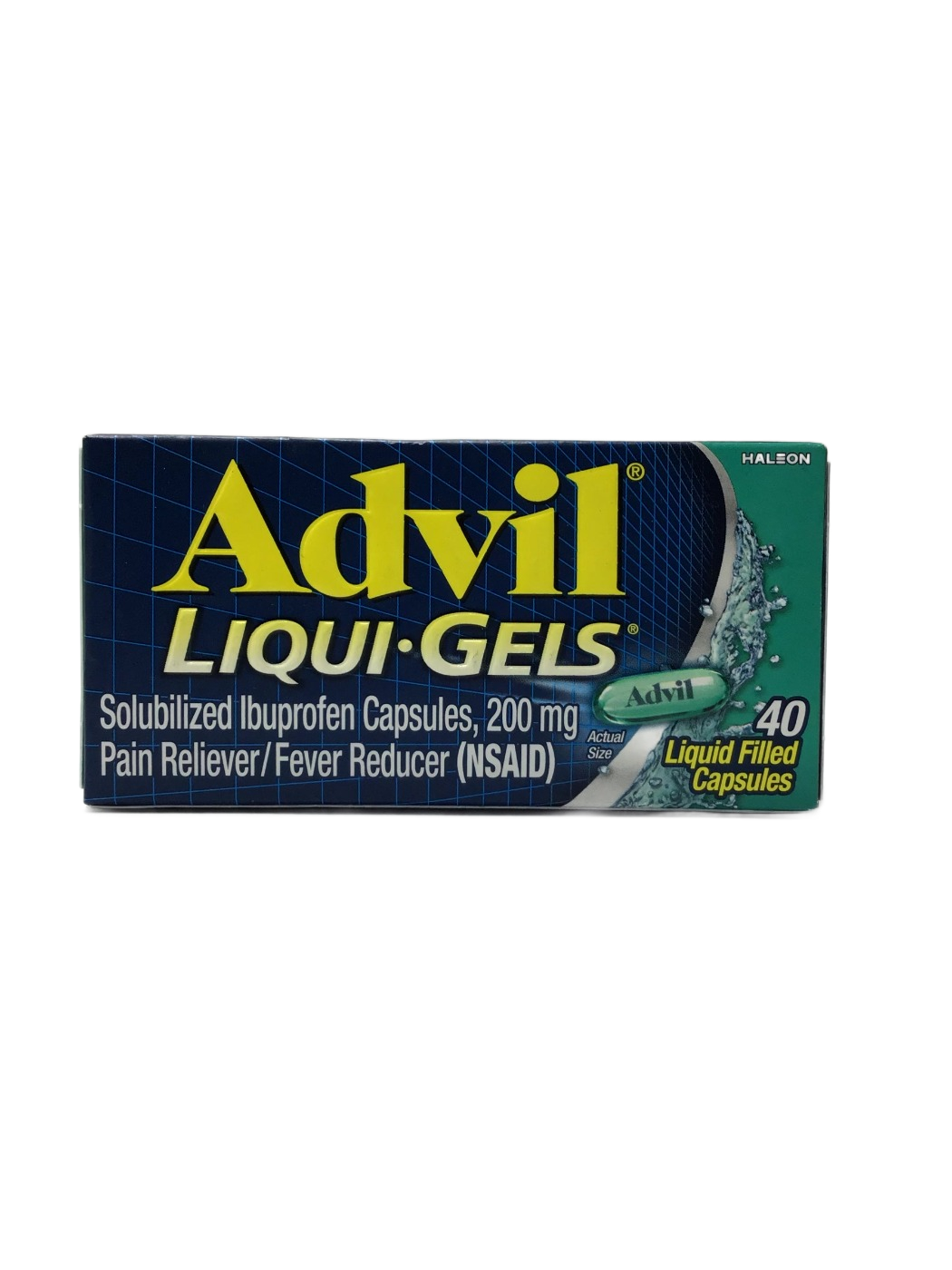 Advil Advil Liqui-Gels Solubilized Ibuprofen Capsules 200 mg, Pain Reliever/Fever Reducer (NSAID), 40 ct, photo 1