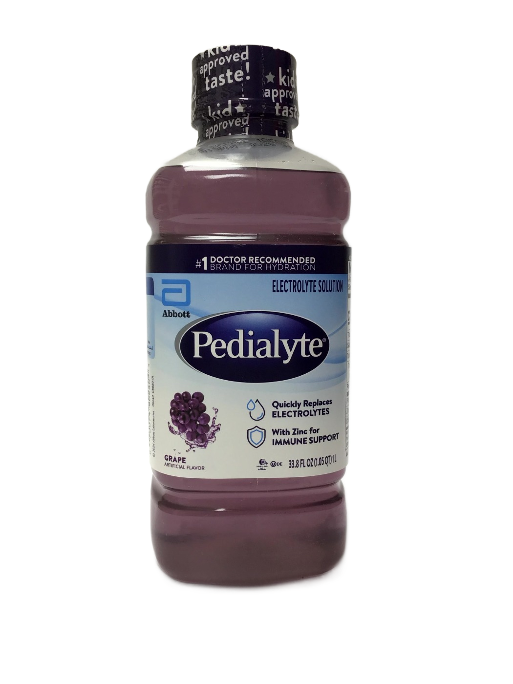 Pedialyte Pedialyte Electrolyte Solution, Grape, 33.8 fl oz, photo 1