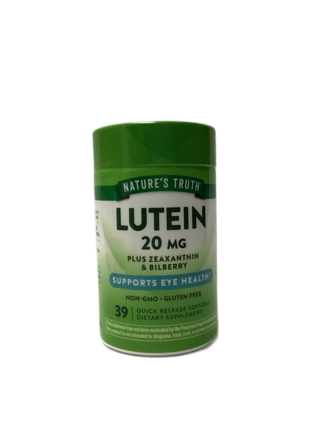 Nature's Truth Nature's Truth Lutein 20 mg Plus Zeaxanthin & Bilberry Quick Release Softgels, 39 ct