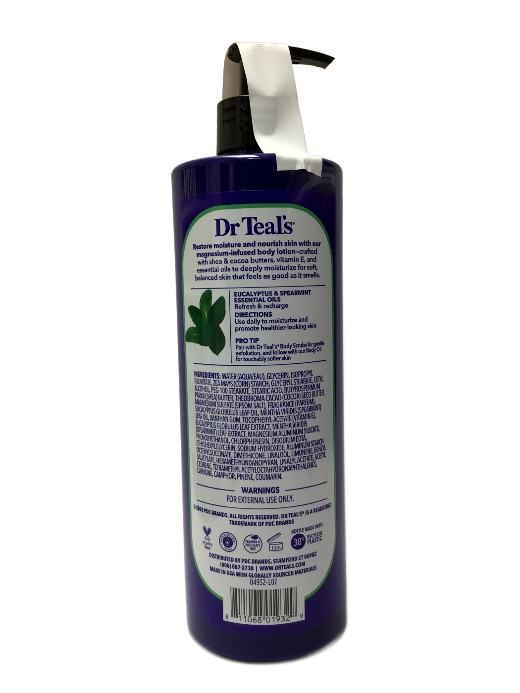 Dr Teal's Dr Teal's Relax & Relief Body Lotion with Eucalyptus & Spearmint, 18 fl oz, photo 2