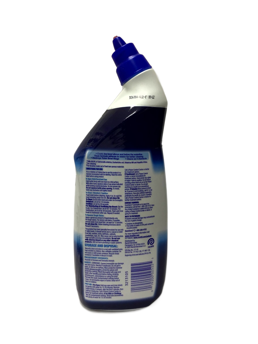 Lysol Lysol Power Clinging Gel Toilet Bowl Cleaner, Atlantic Fresh Scent, 24 fl oz, photo 2