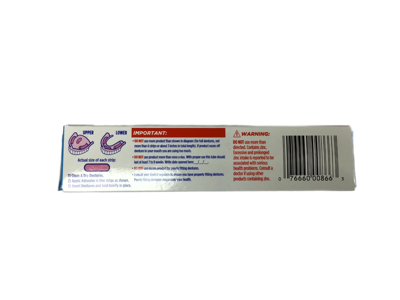 Fixodent Fixodent Complete Original Denture Adhesive Cream, 2.4 oz, photo 2