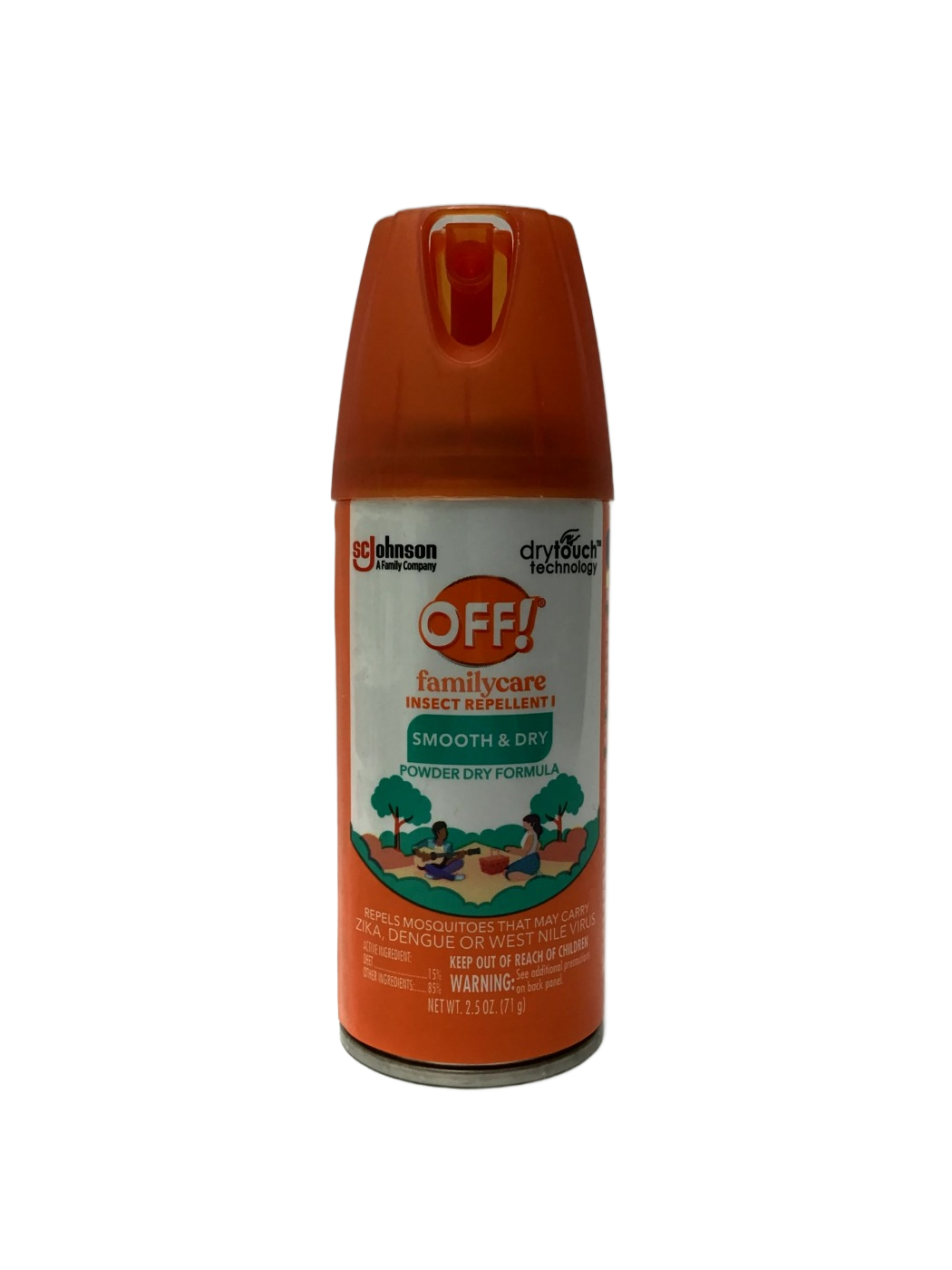 OFF! OFF! FamilyCare Insect Repellent I Smooth & Dry Powder Dry Formula, 2.5 oz