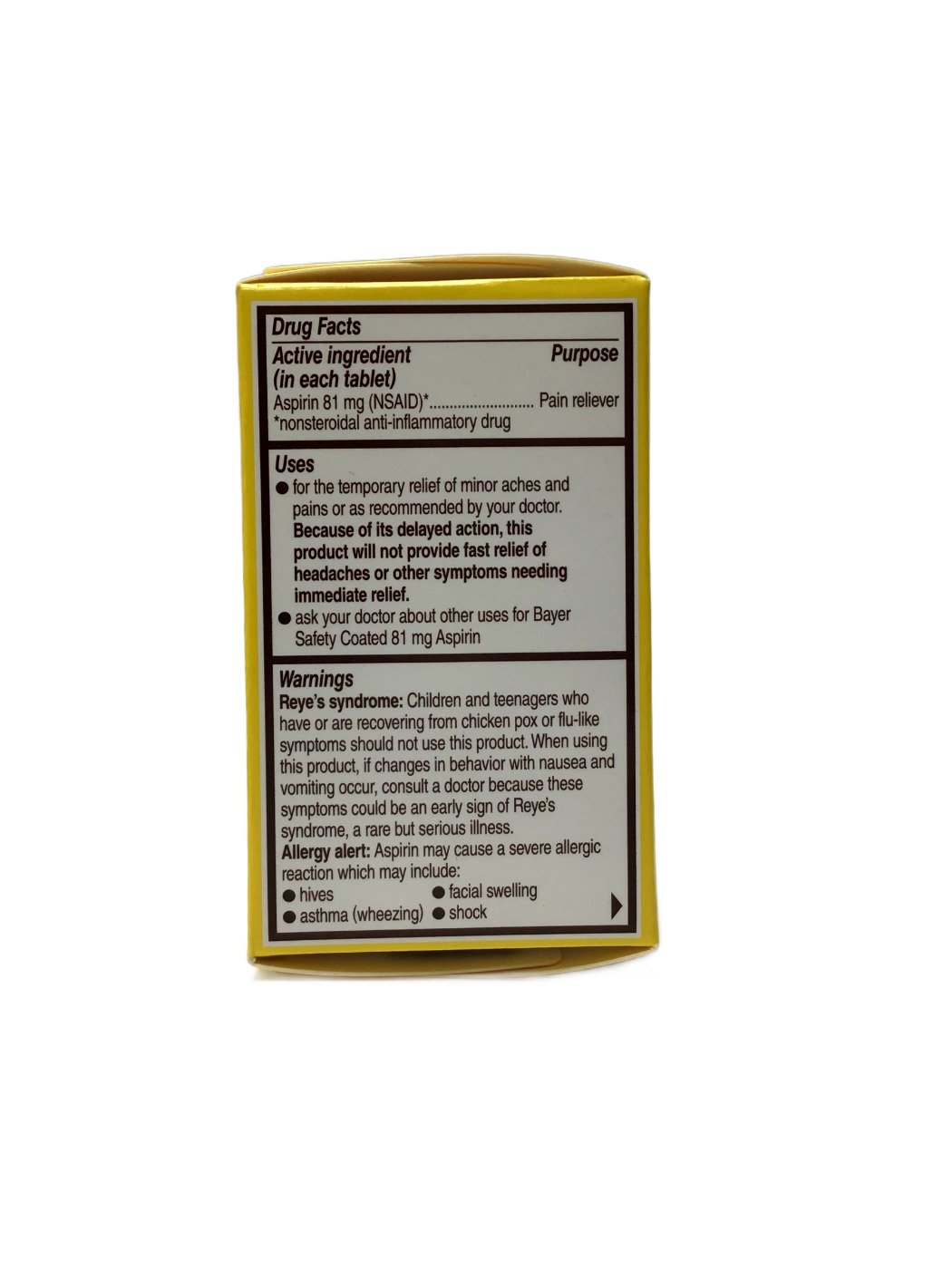 Bayer Bayer Low Dose Safety Coated Aspirin Regimen 81 mg Enteric Coated Tablets, 32 ct, photo 2