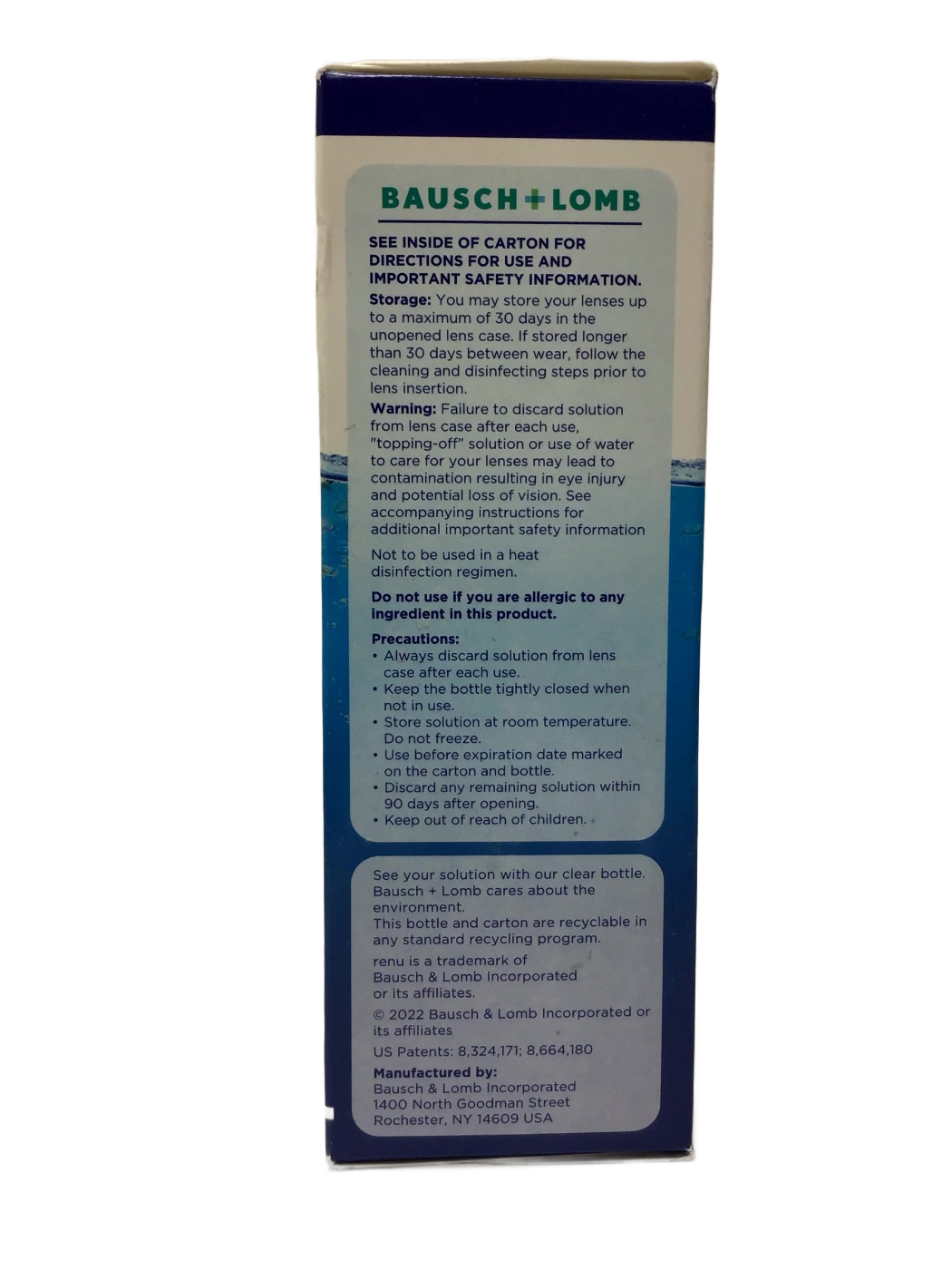 Bausch + Lomb Bausch + Lomb renu Multi-Purpose Solution Advanced Formula, 4 fl oz, photo 2