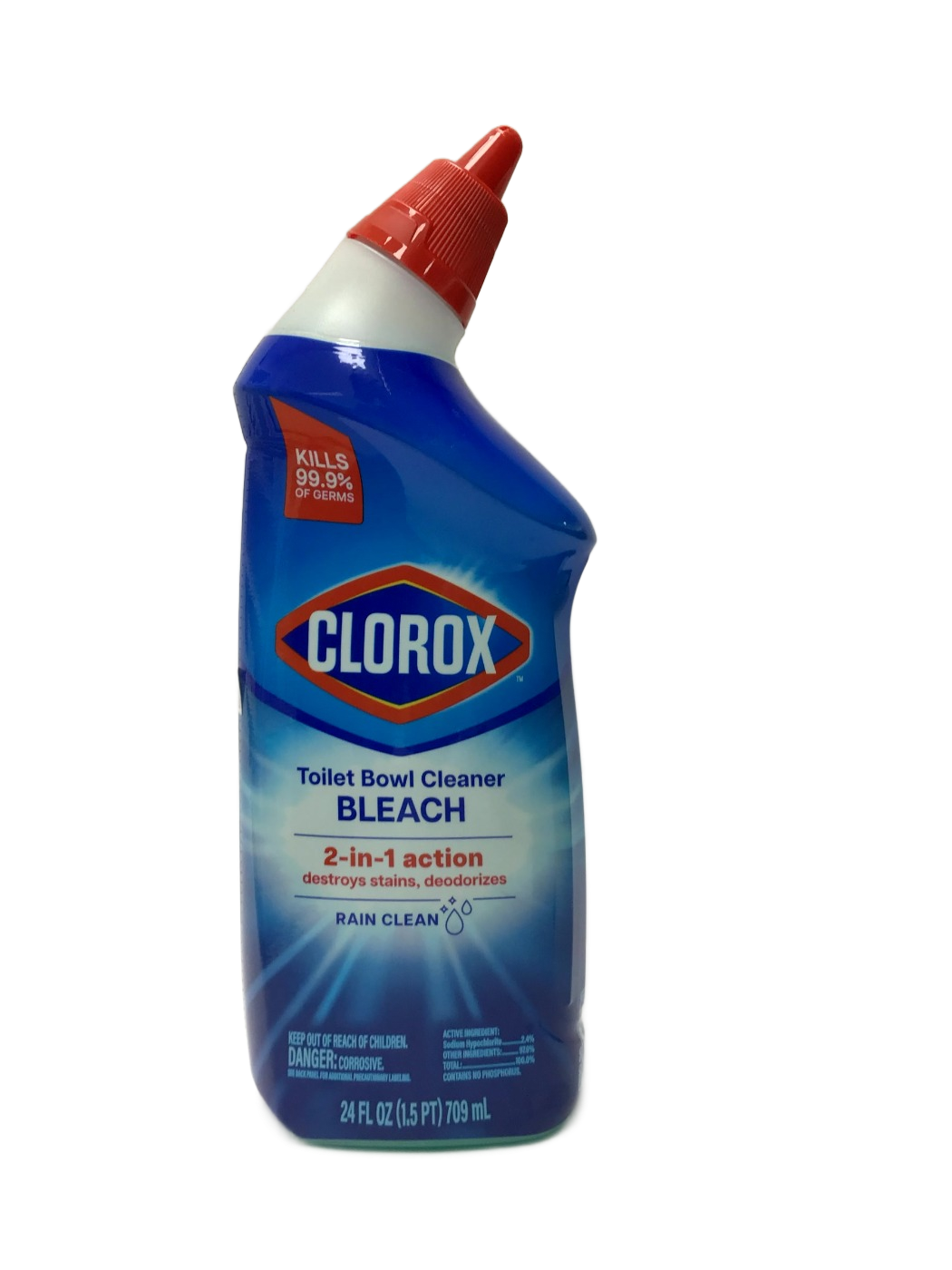 Clorox Clorox Toilet Bowl Cleaner Bleach Rain Clean, 24 fl oz, photo 1