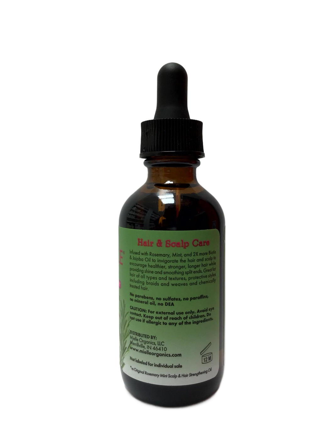 Mielle Mielle Rosemary Mint 2X Biotin & Jojoba Oil Scalp & Hair Strengthening Oil, 2 fl oz, photo 2