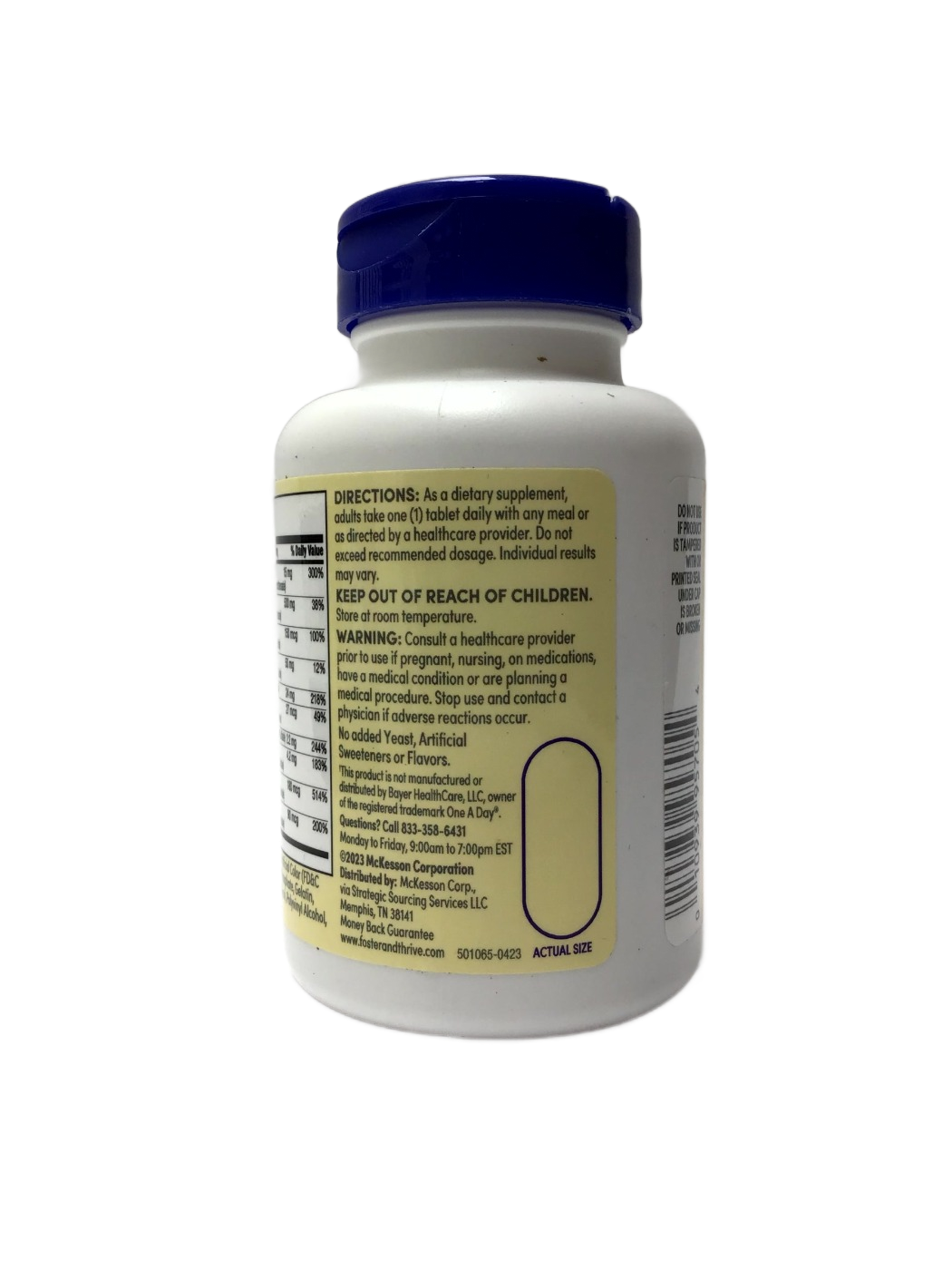 Foster & Thrive Foster & Thrive One Daily Women's 50+ Gluten Free Multivitamin & Multimineral Supplement, 65 ct