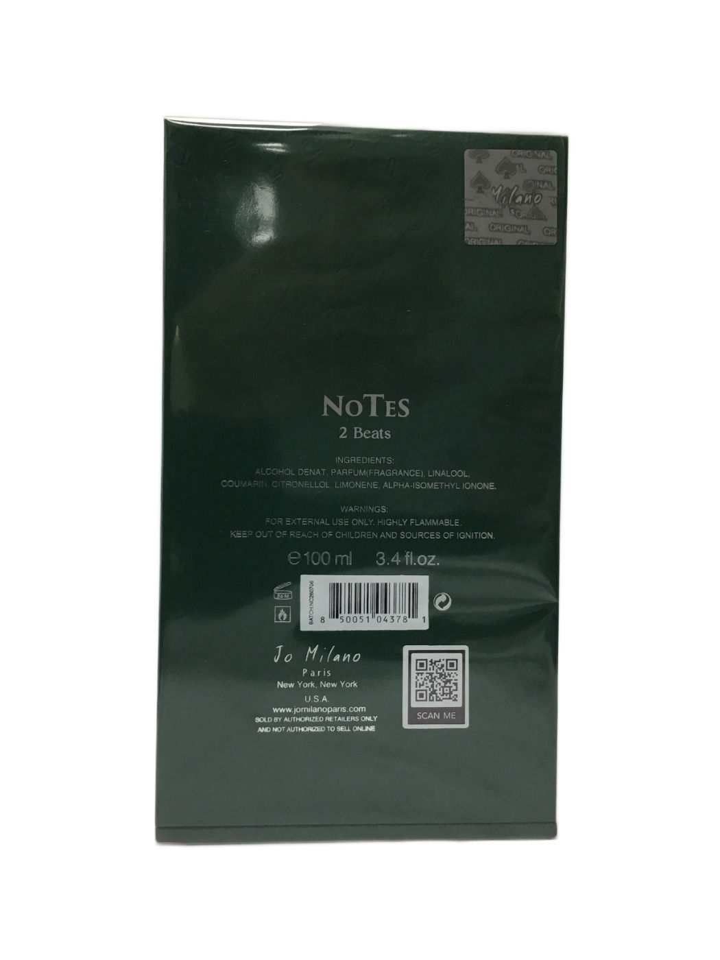 Jo Milano Paris Jo Milano Paris NoTeS 2 Beats Eau de Parfum, 3.4 fl oz, photo 2