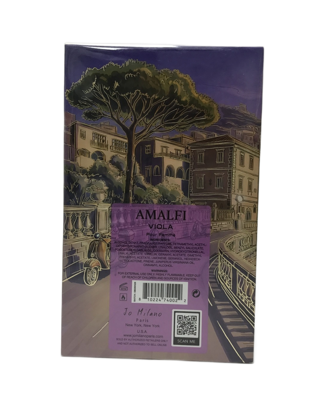 Jo Milano Paris Jo Milano Paris Amalfi Viola Pour Femme Eau de Parfum, 3.4 fl oz, photo 2