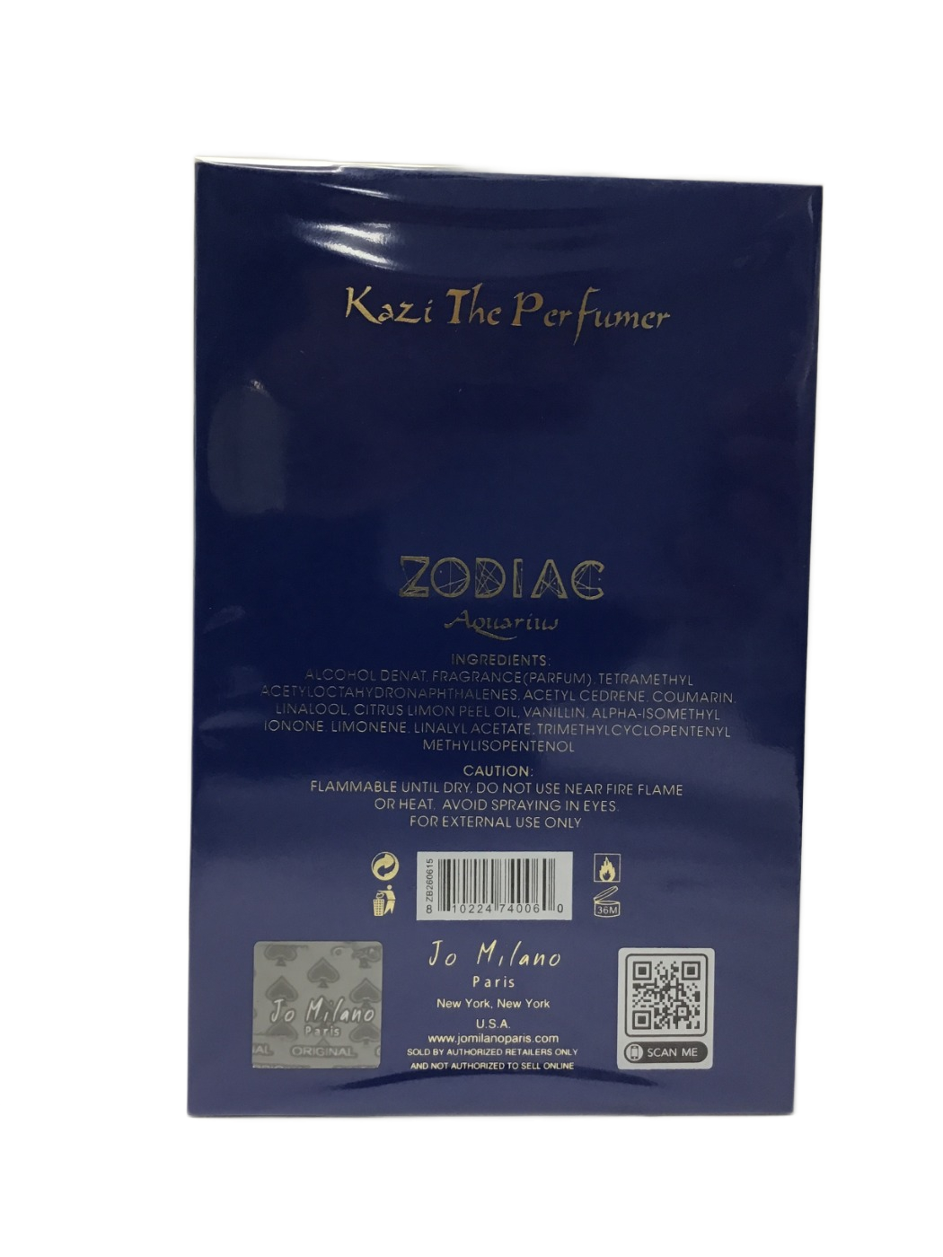 Jo Milano Paris Jo Milano Paris ZODIAC Aquarius Eau de Parfum, 3.4 fl oz, photo 2