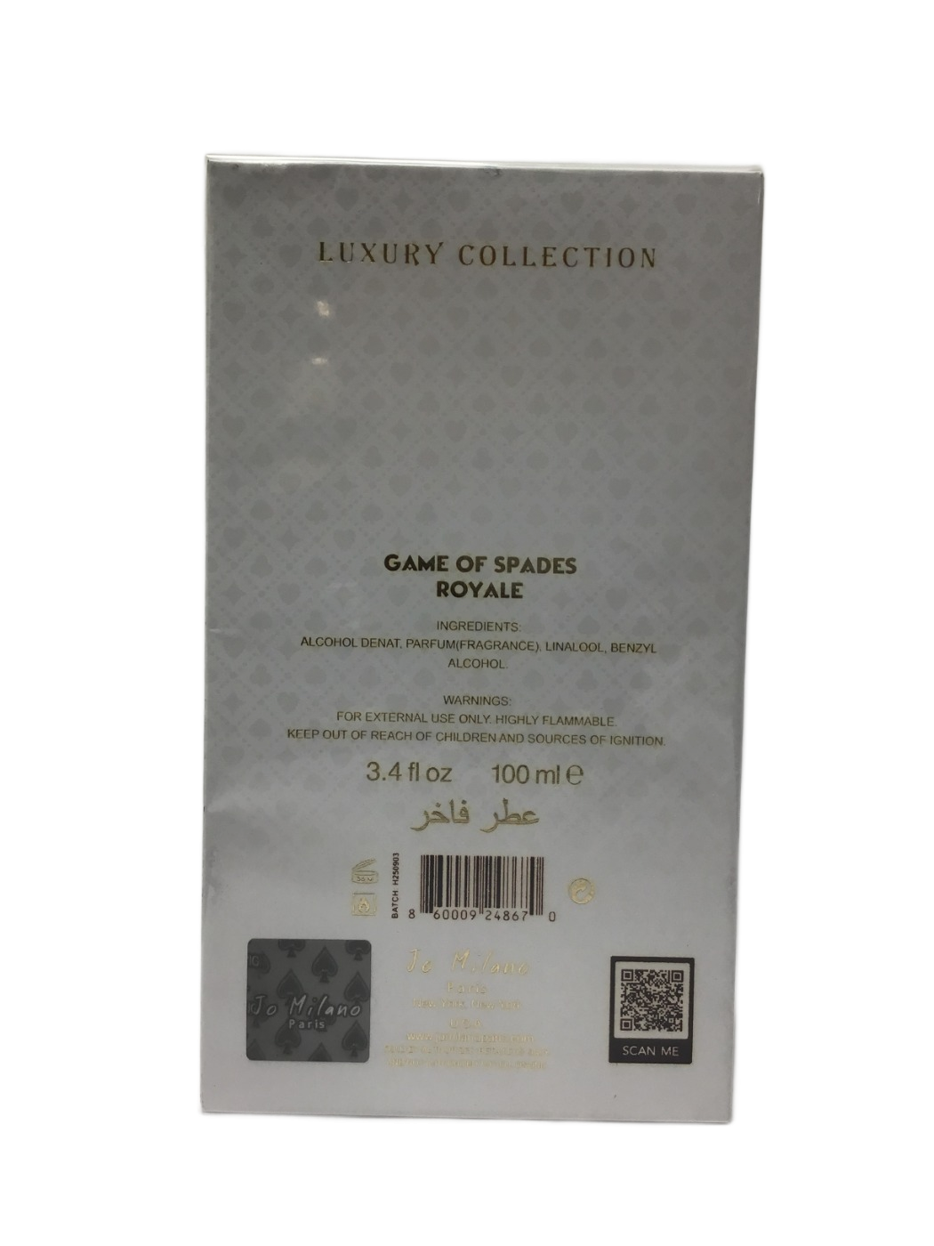 Jo Milano Jo Milano Game of Spades Royale Parfum, 3.4 fl oz, photo 2