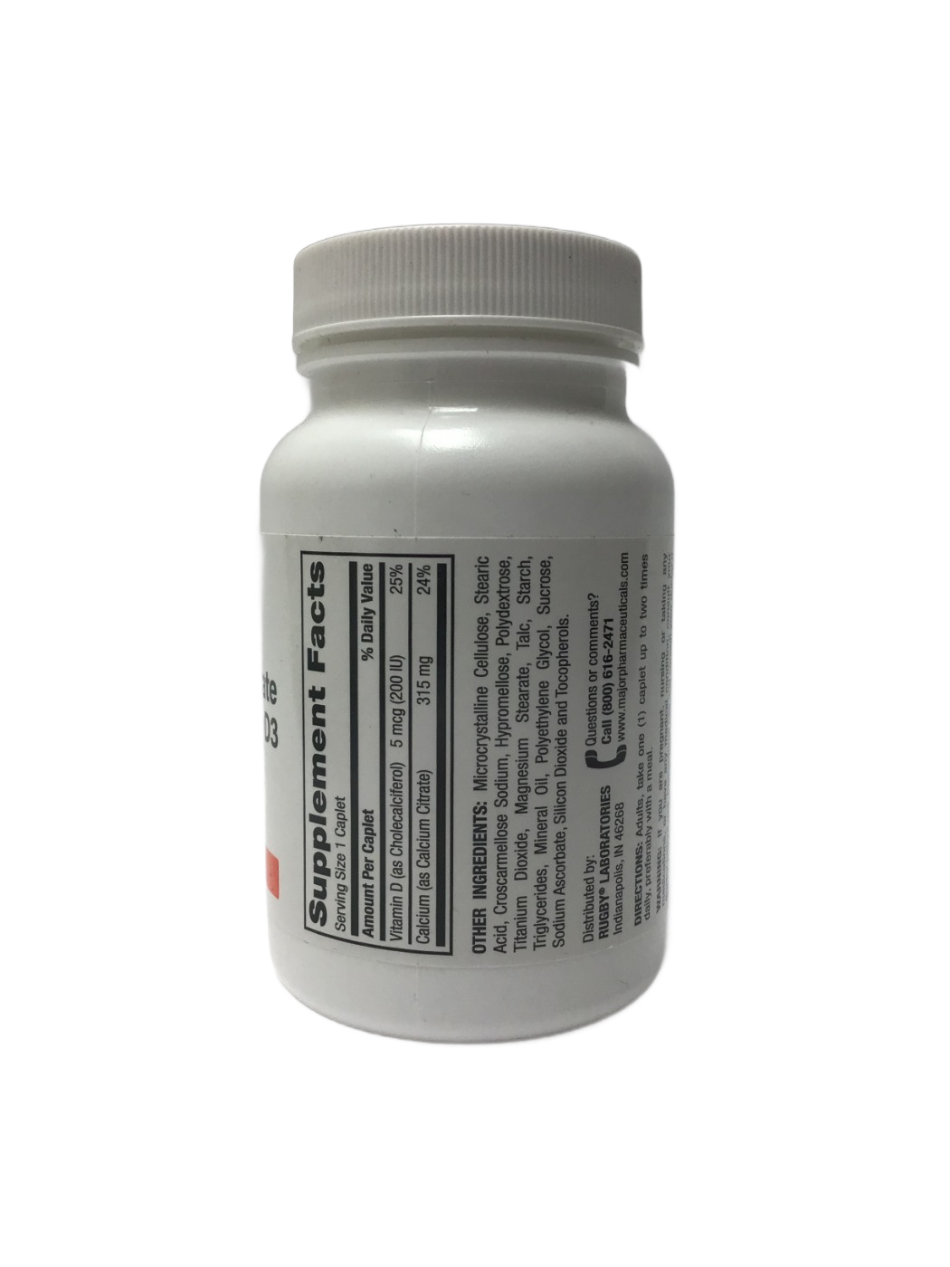 Rugby Rugby Calcium Citrate with Vitamin D3, 100 ct, photo 2