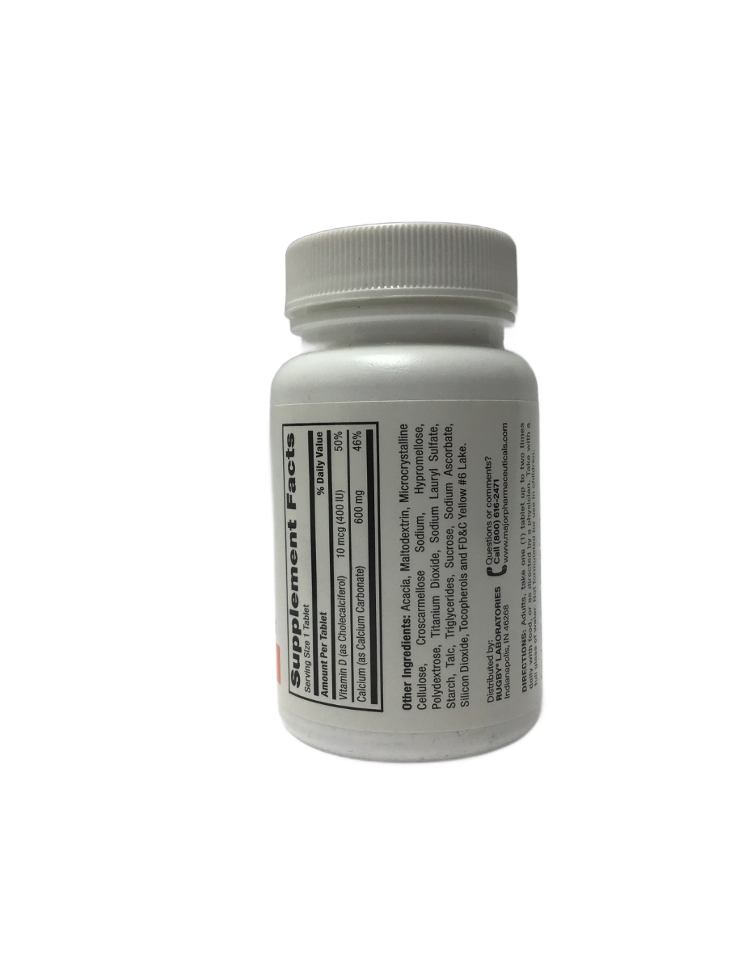 Rugby Rugby Calcium 600 mg with 10 mcg (400 IU) of Vitamin D3, 60 ct, photo 2