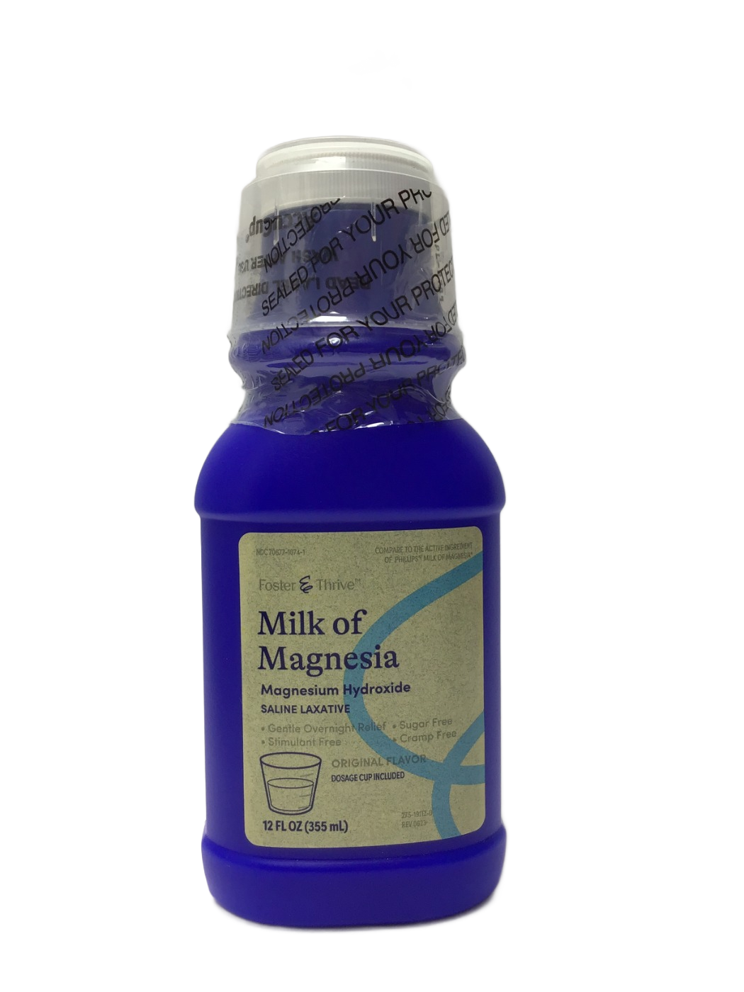 Foster & Thrive Foster & Thrive Milk of Magnesia Magnesium Hydroxide Saline Laxative Original Flavor, 12 fl oz