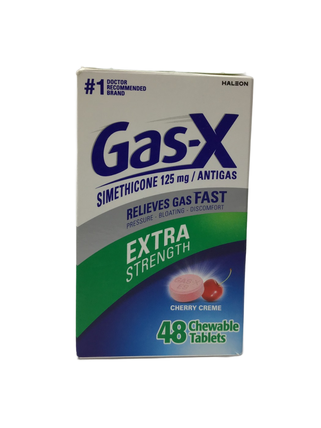 Gas-X Gas-X Extra Strength Simethicone 125 mg Antigas Cherry Creme Chewable Tablets, 48 ct