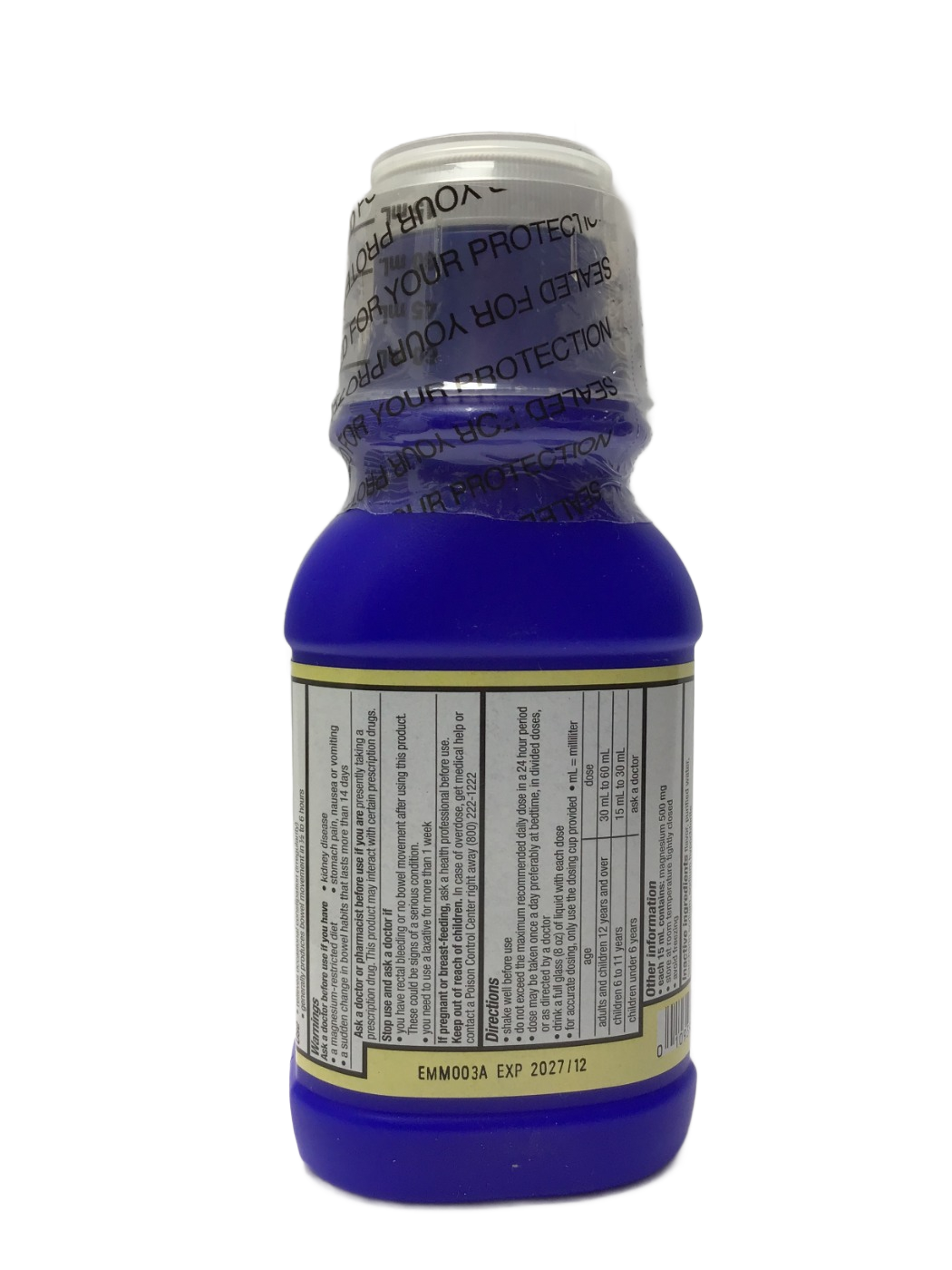 Foster & Thrive Foster & Thrive Milk of Magnesia Magnesium Hydroxide Saline Laxative Mint Flavor, 12 fl oz, photo 2