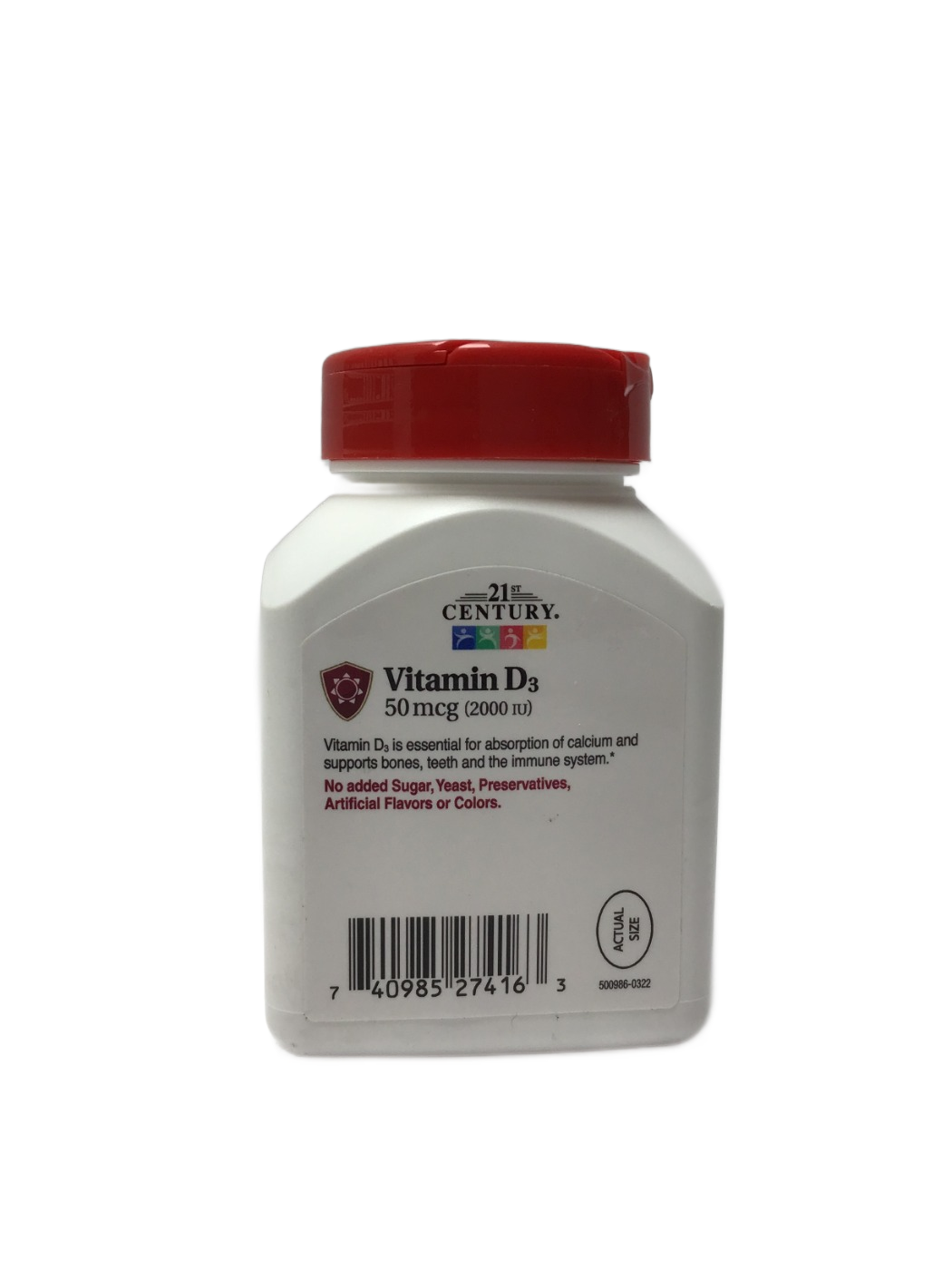 21st Century 21st Century D3 50 mcg (2000 IU) Rapid Release Softgels, 250 ct, photo 3