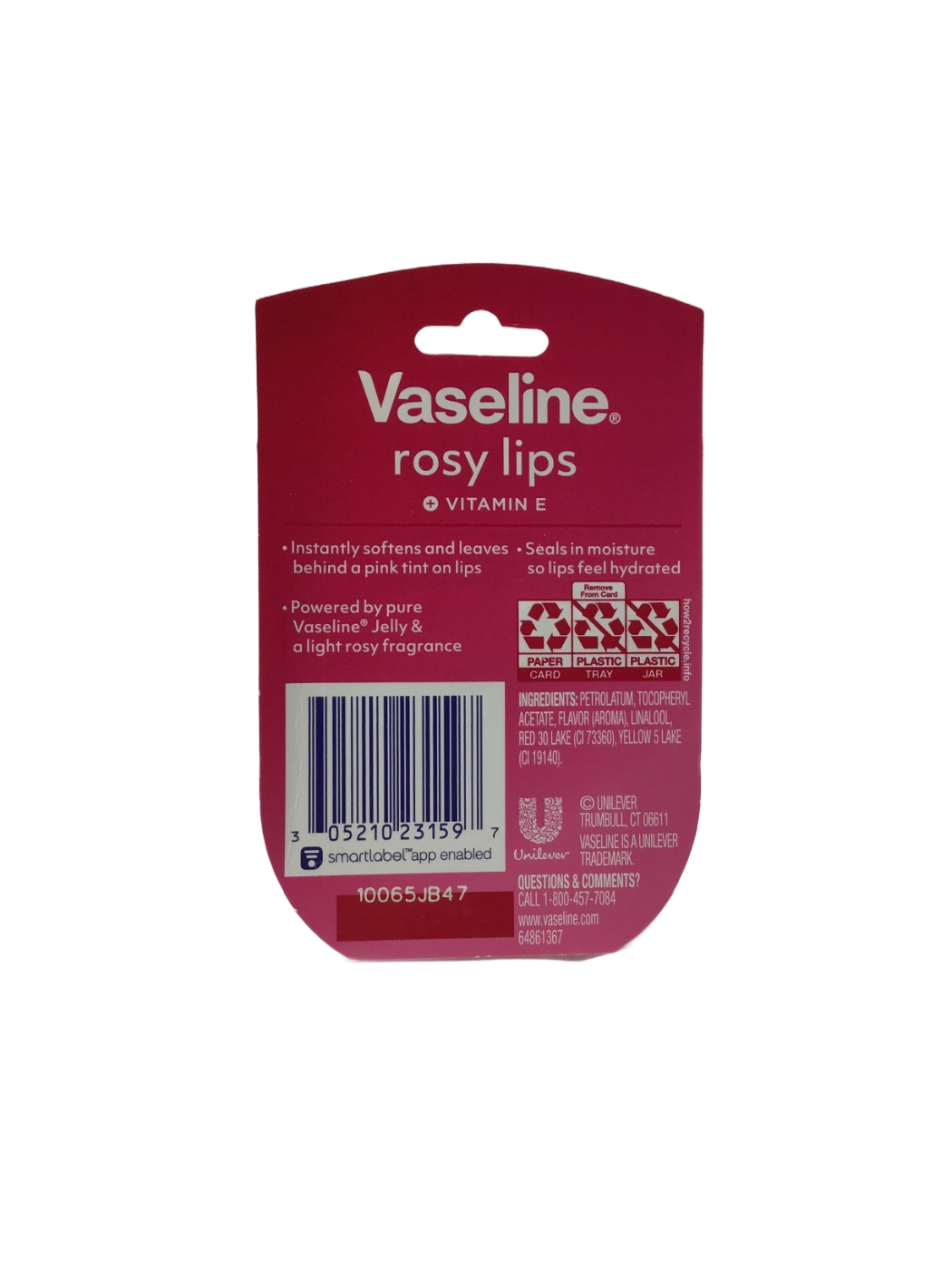 GWB Vaseline Lip Therapy - Rosy Lips - 0.25 Oz, photo 2