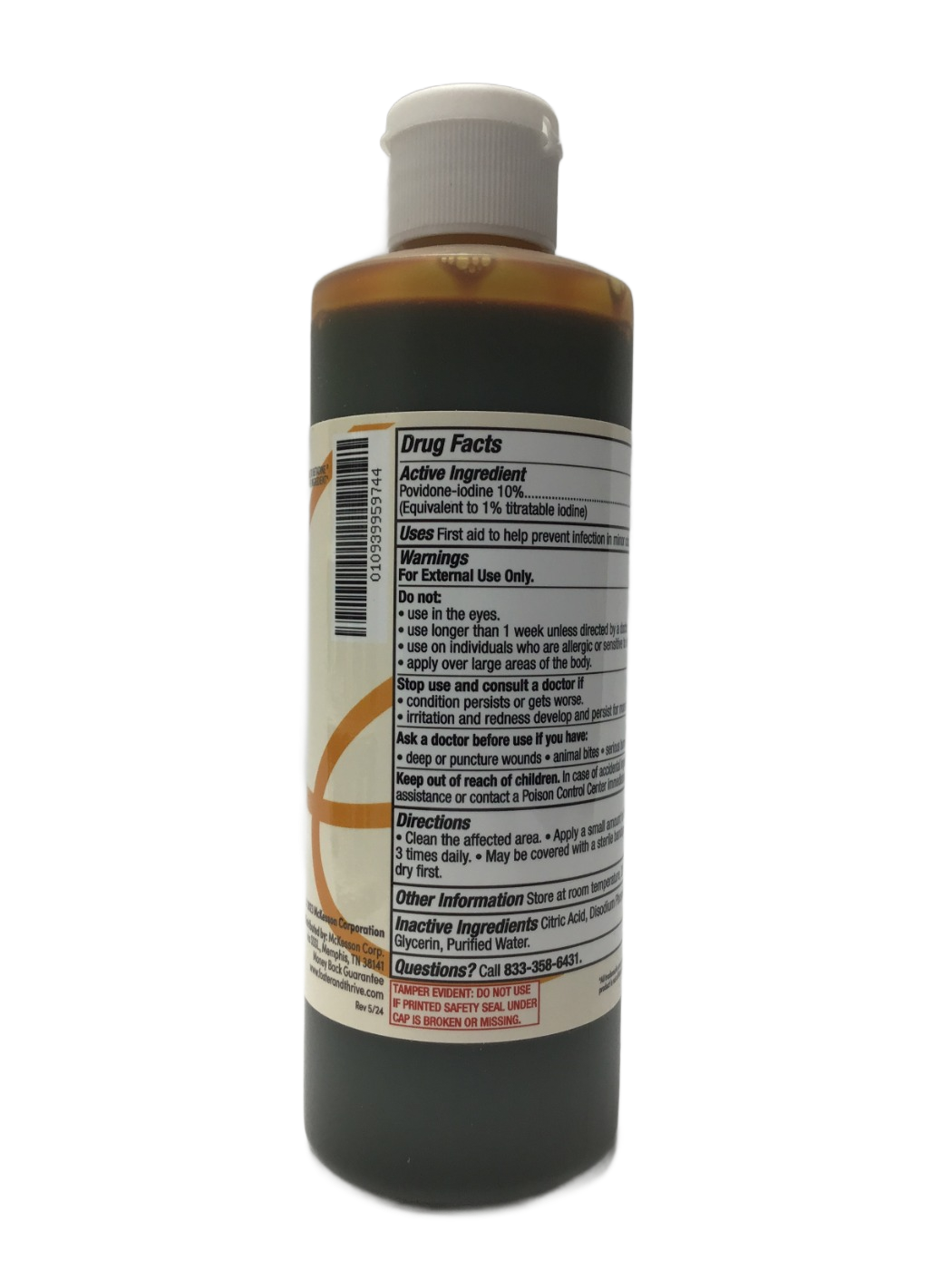 Foster & Thrive Foster & Thrive Povidone-Iodine 10% Topical Solution, 8 fl oz, photo 2