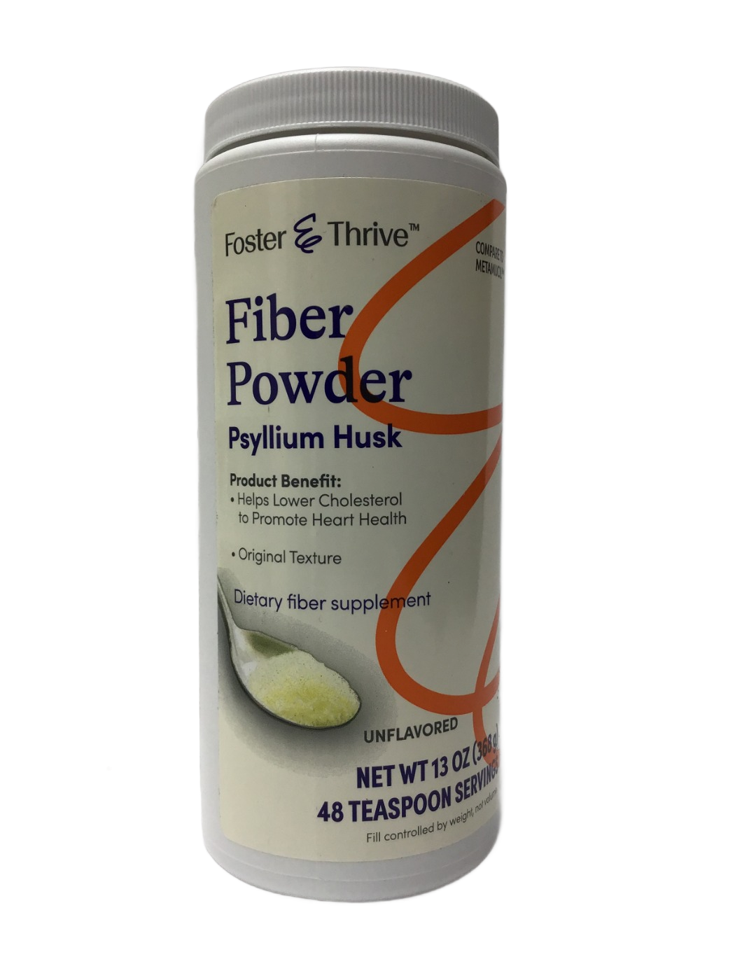 Foster & Thrive Foster & Thrive Fiber Powder Psyllium Husk Original Texture Unflavored, 13 oz