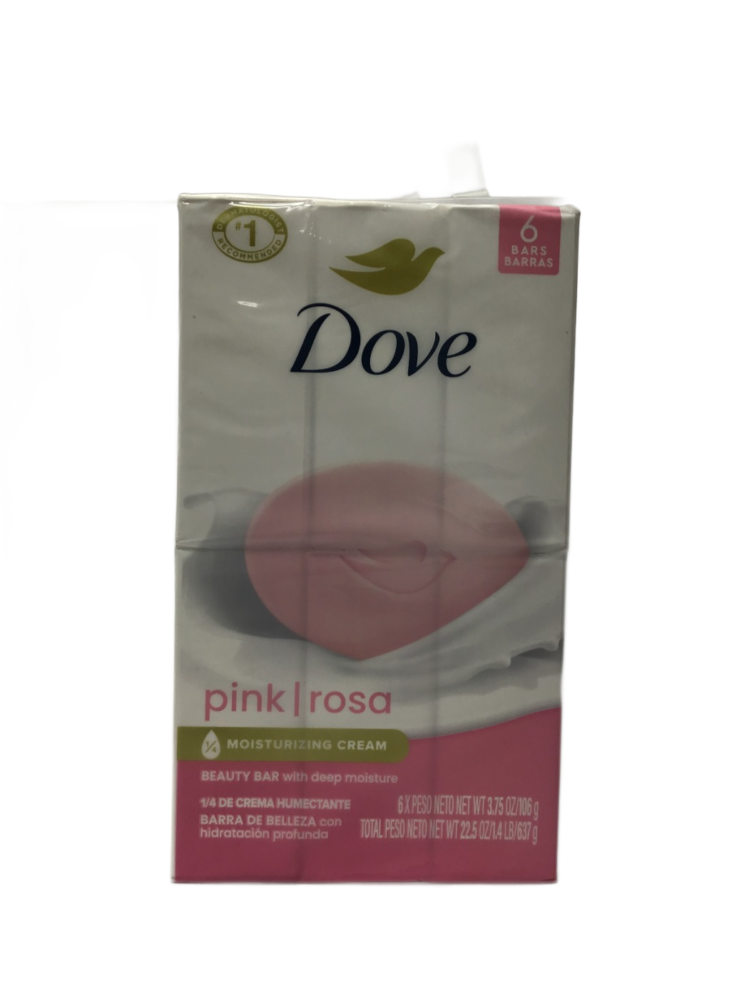 Dove Dove Pink Beauty Bar with Deep Moisture, 6 ct