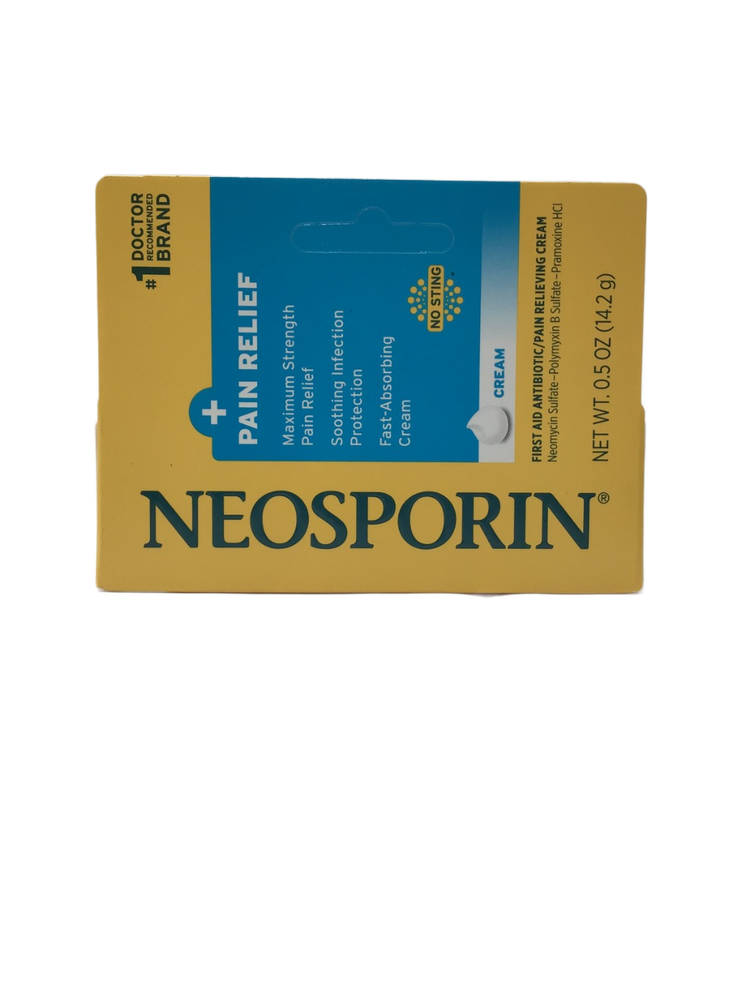 Neosporin Neosporin + Pain Relief Maximum Strength First Aid Antibiotic/Pain Relieving Cream, 0.5 oz, photo 1