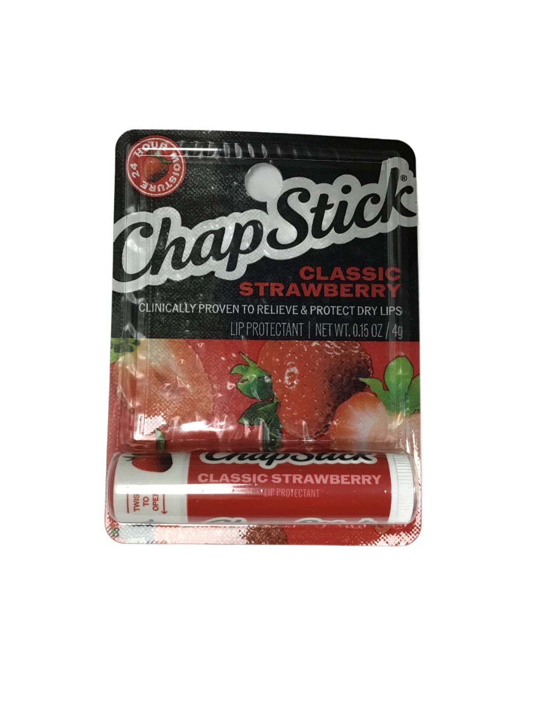 ChapStick ChapStick Classic Strawberry Lip Protectant, 0.15 oz, photo 1