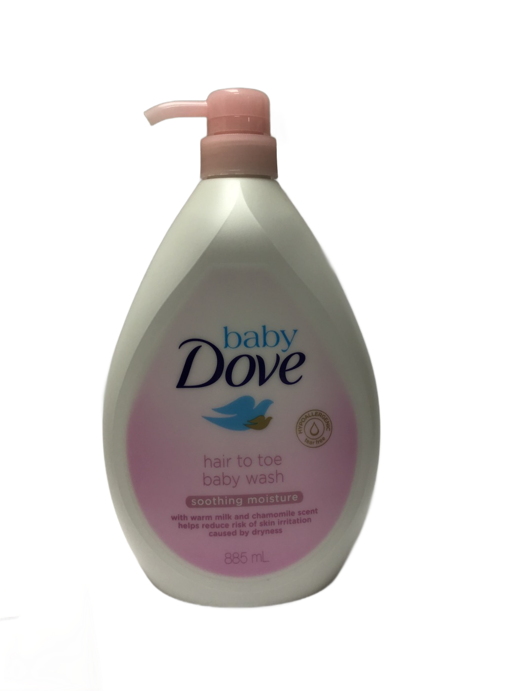 Baby Dove Baby Dove Hair to Toe Baby Wash Soothing Moisture with Warm Milk and Chamomile Scent, 885 mL