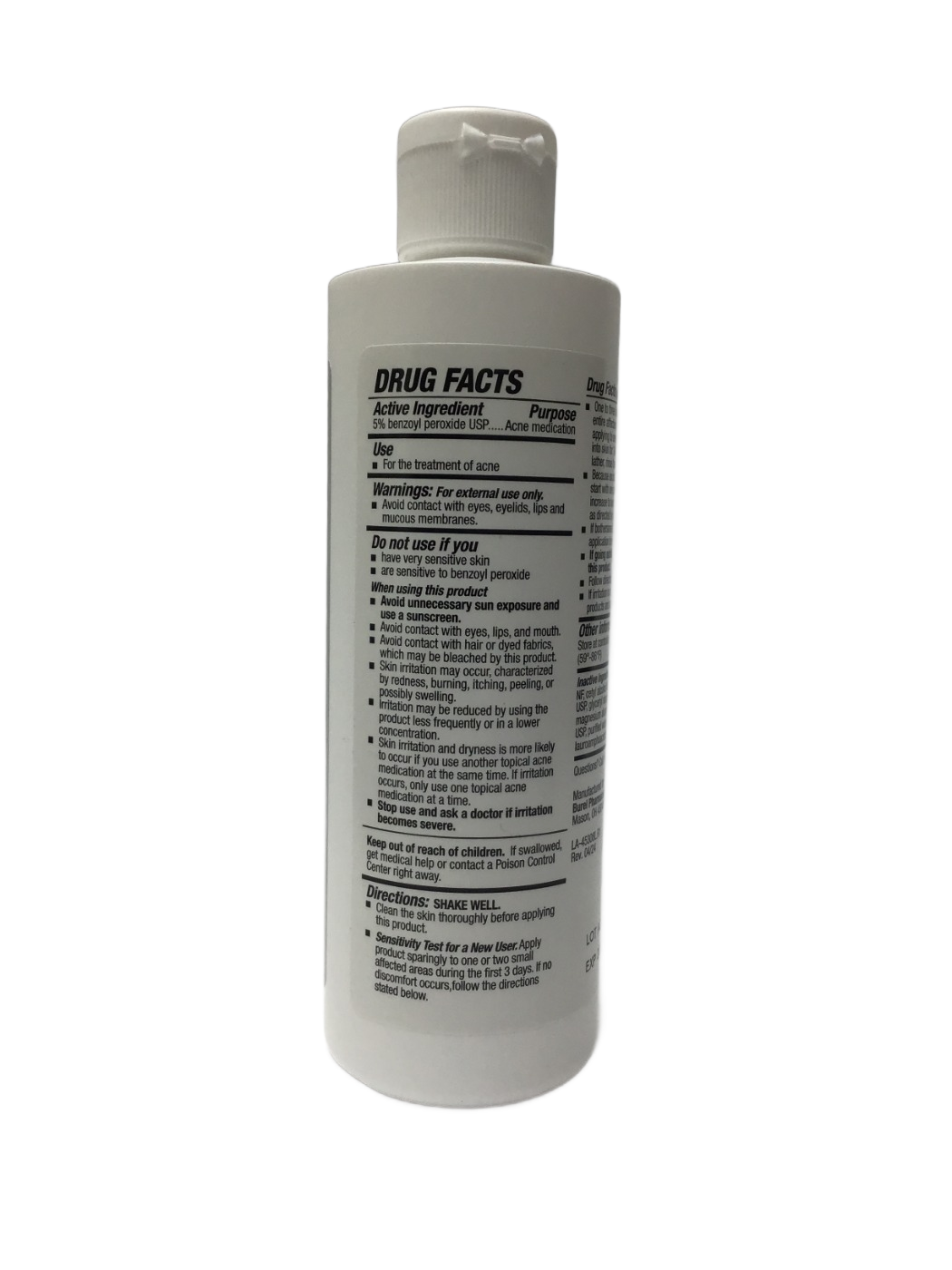 Burel Pharma Burel Pharma Benzoyl Peroxide Topical Wash 5%, 8 oz, photo 2