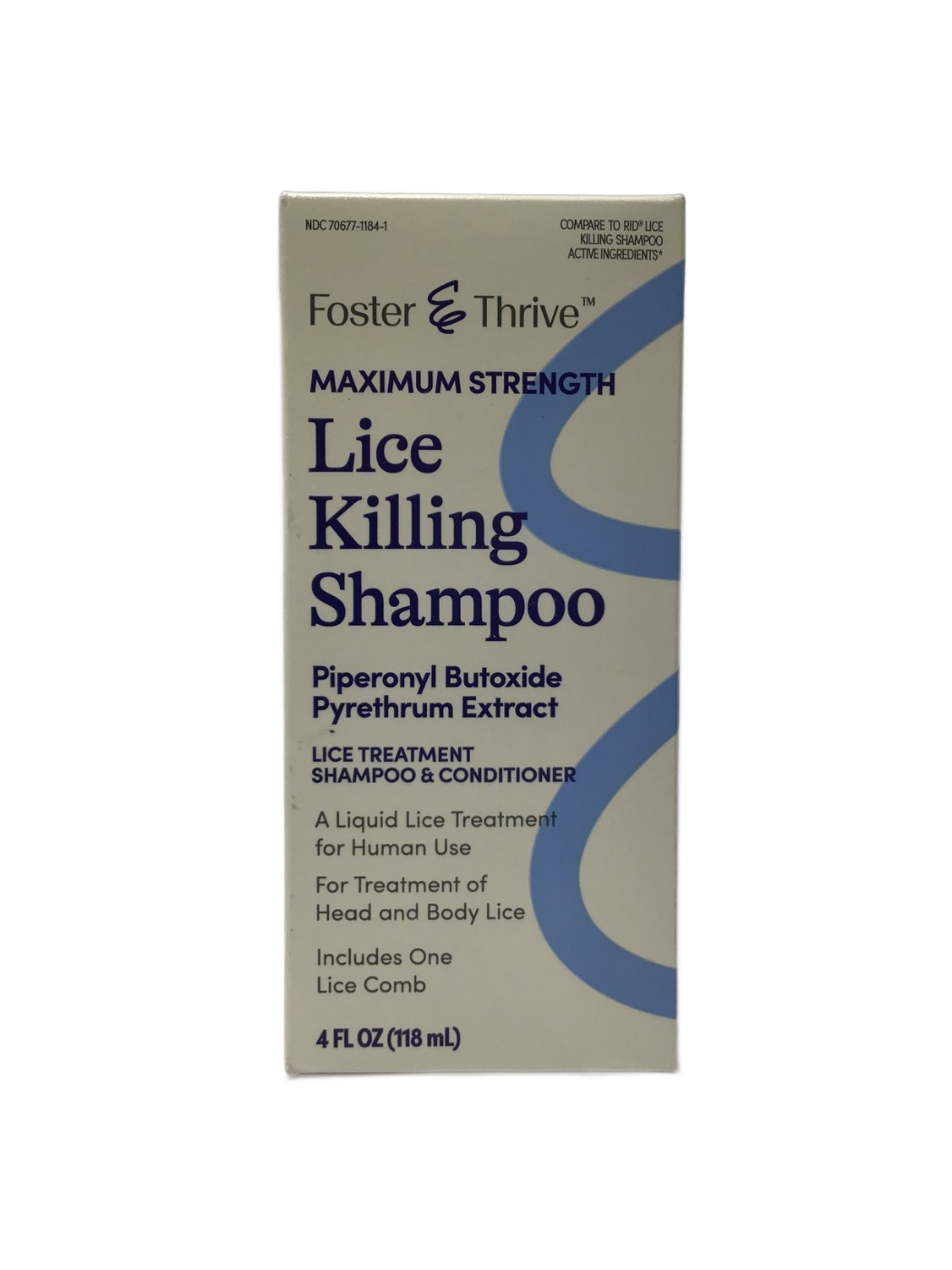 Foster & Thrive Foster & Thrive Maximum Strength Lice Killing Shampoo, 4 fl oz