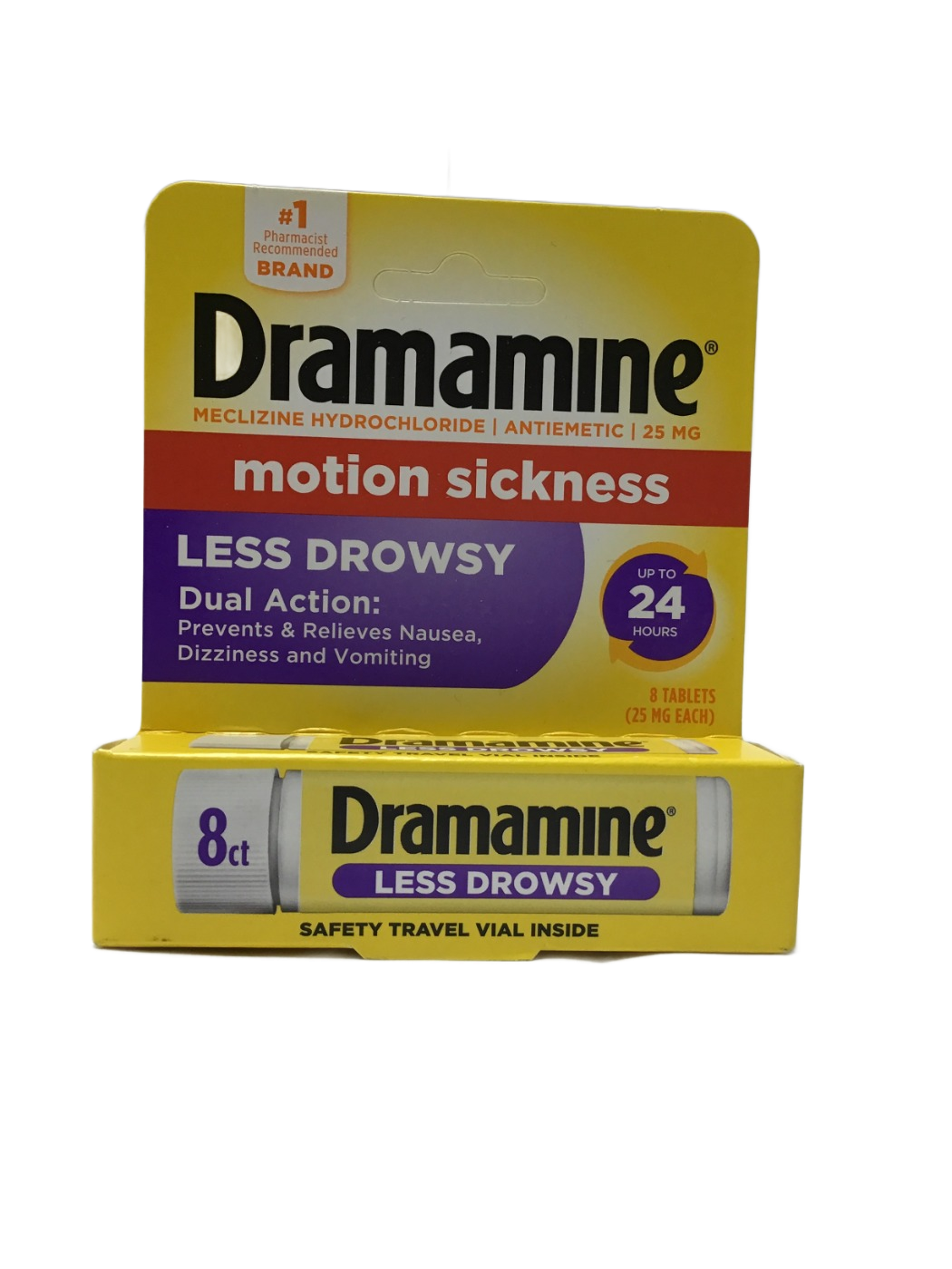 Dramamine Dramamine Motion Sickness Less Drowsy 25 mg Tablets, 8 ct