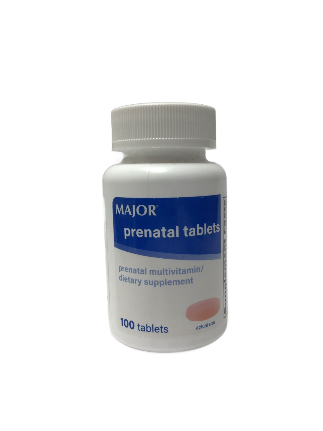 Major Major Prenatal Tablets Prenatal Multivitamin/Dietary Supplement, 100 ct