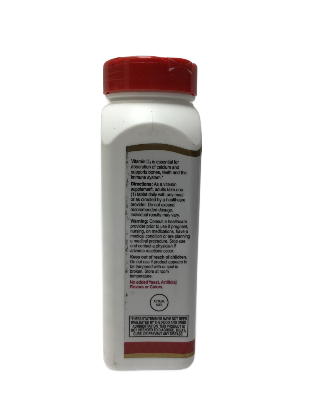 21st Century 21st Century D3 25 mcg (1000 IU), 500 ct, photo 2