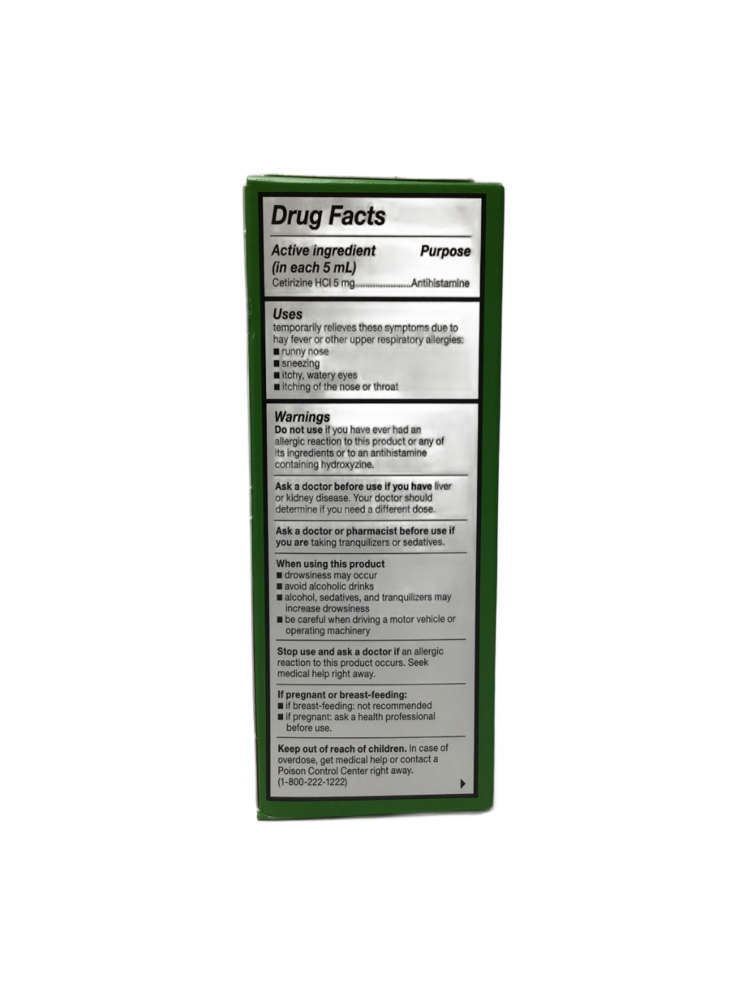 Zyrtec Zyrtec Children's Allergy Cetirizine HCl Oral Solution 1 mg/ml Bubble Gum Flavor, 4 fl oz, photo 2