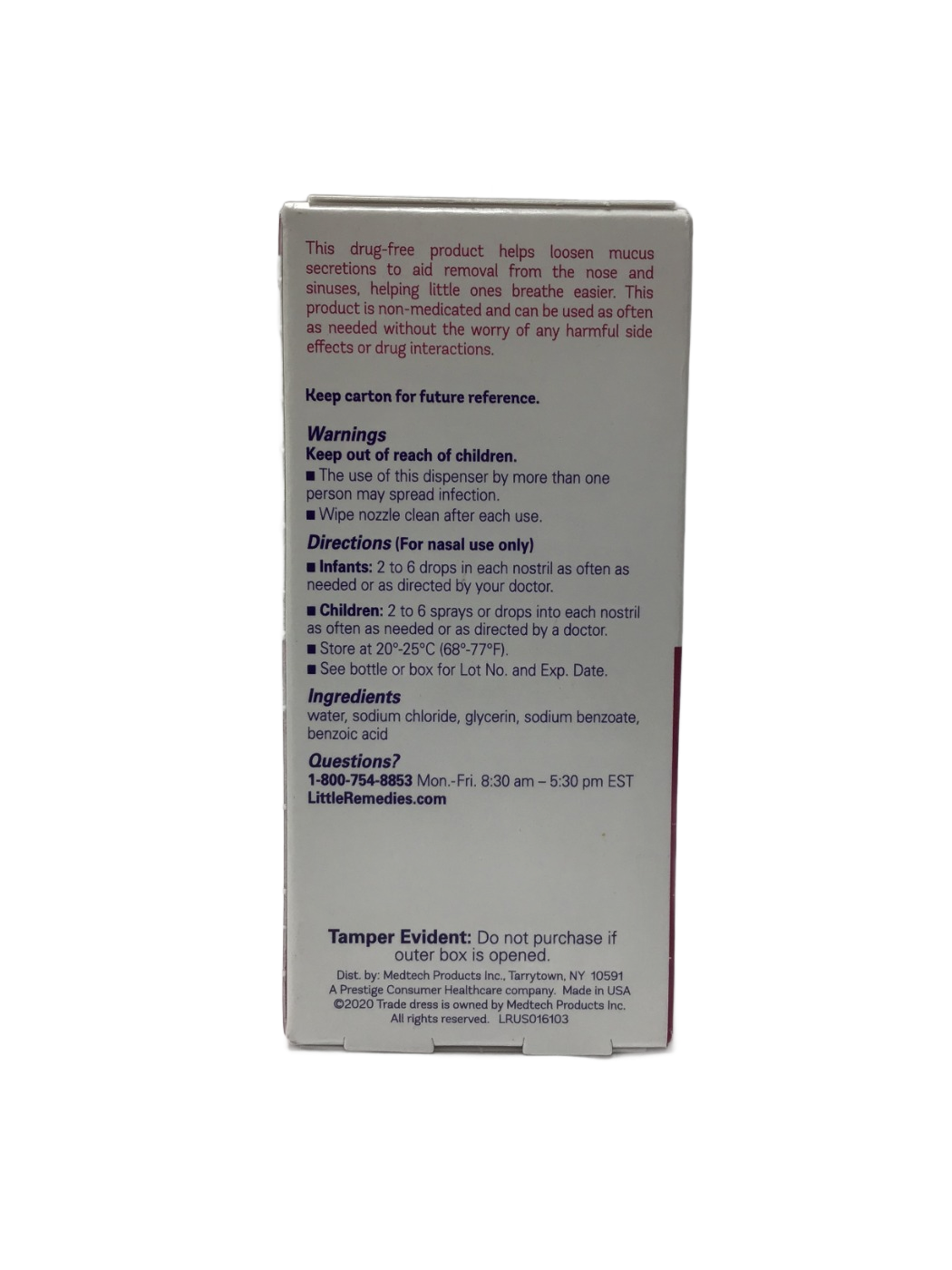 Little Remedies Little Remedies Saline Spray + Drops, 1 fl oz, photo 3
