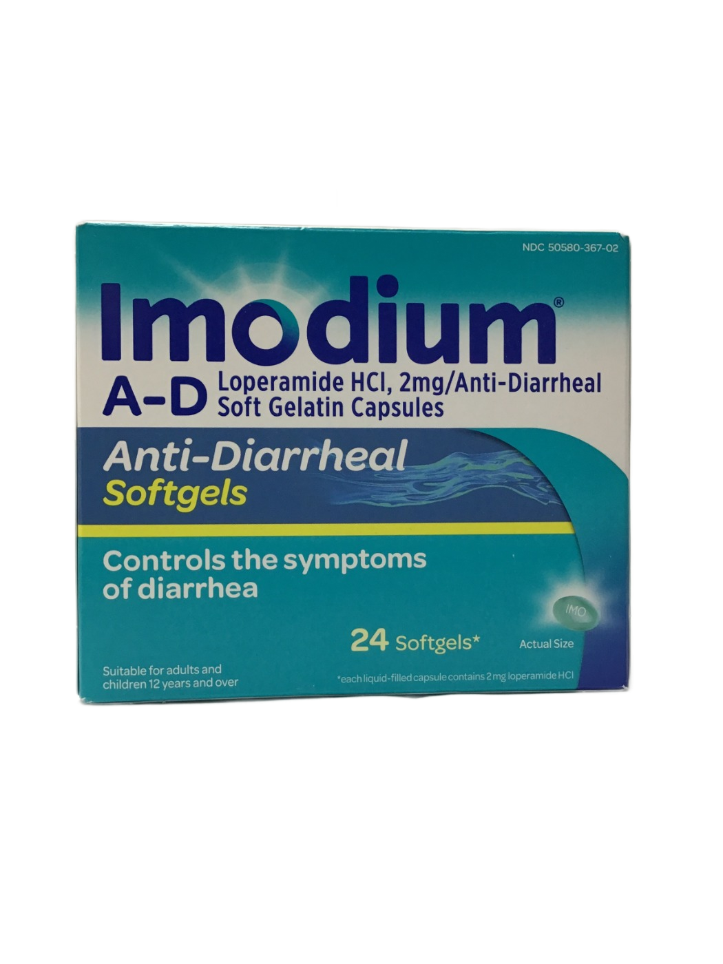 Imodium Imodium A-D Anti-Diarrheal Softgels Loperamide HCl, 2mg, 24 ct, photo 1