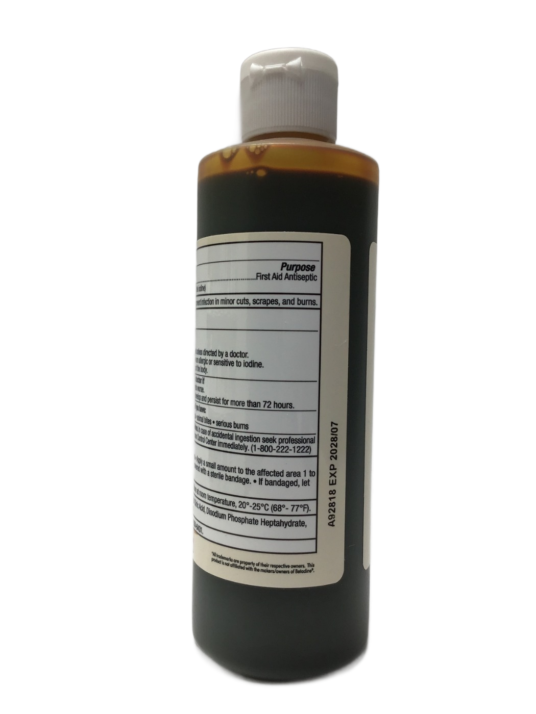 Foster & Thrive Foster & Thrive Povidone-Iodine 10% Topical Solution, 8 fl oz, photo 3